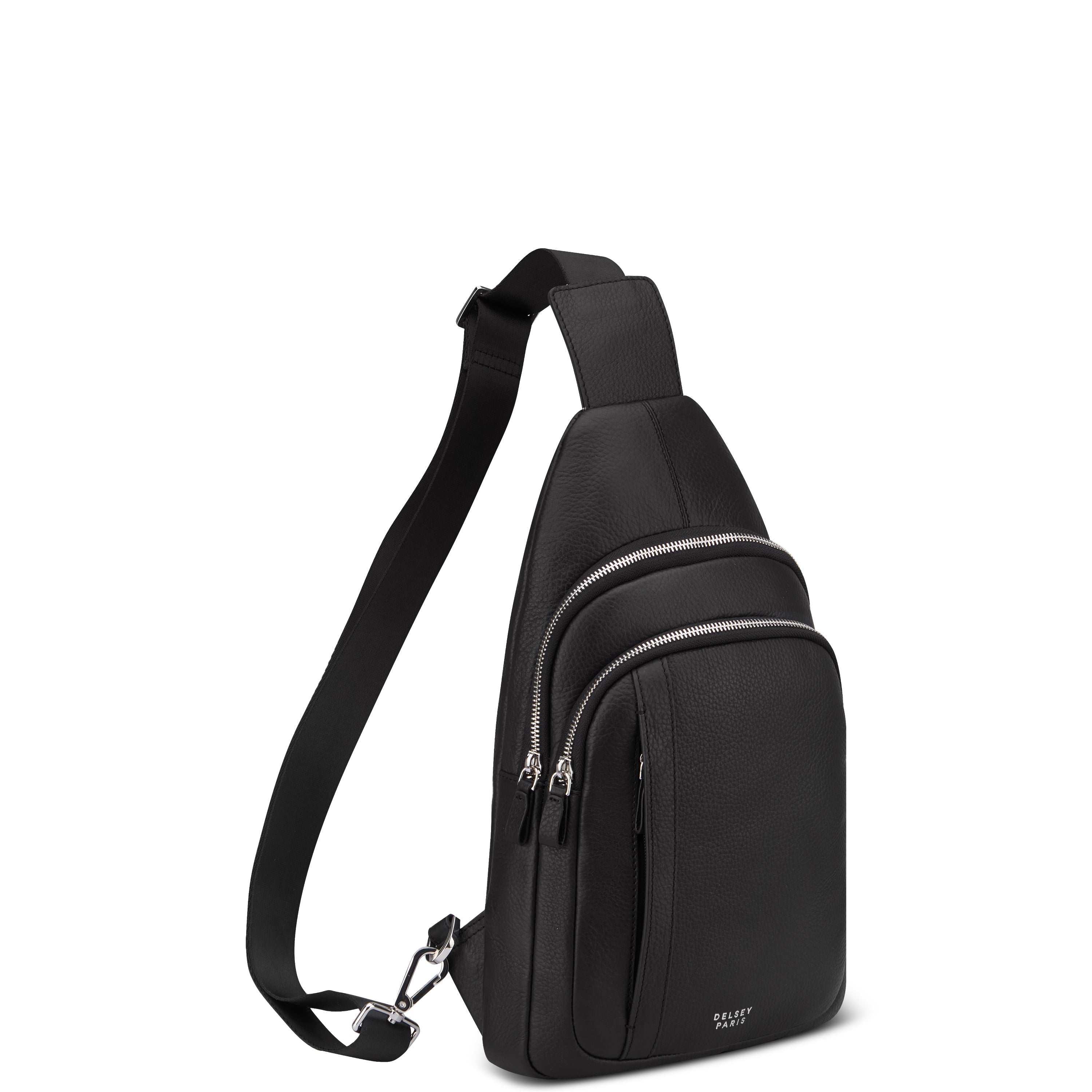 delsey-le-cuir-grain-holster-bag-schwarz-leder image 2
