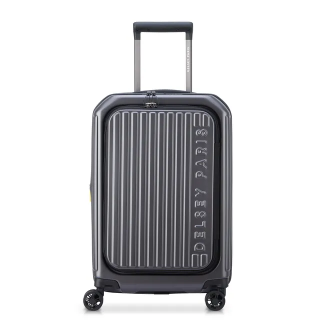 delsey-brochant-3-securitime-zip-kabinenkoffer-55-cm-anthrazit-erweiterbar image 1