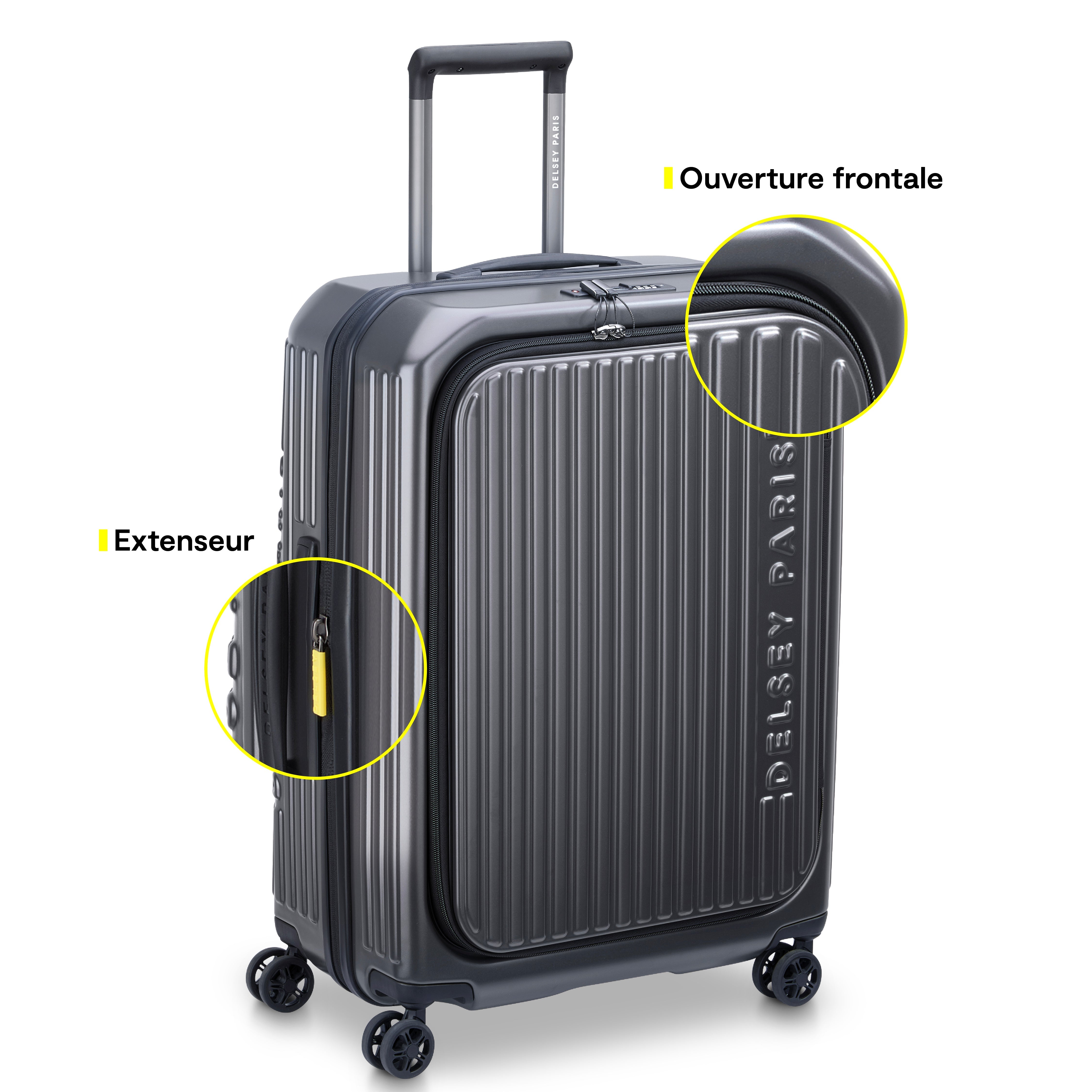 delsey-brochant-3-koffer-65-5-cm-anthrazit-erweiterbar image 2