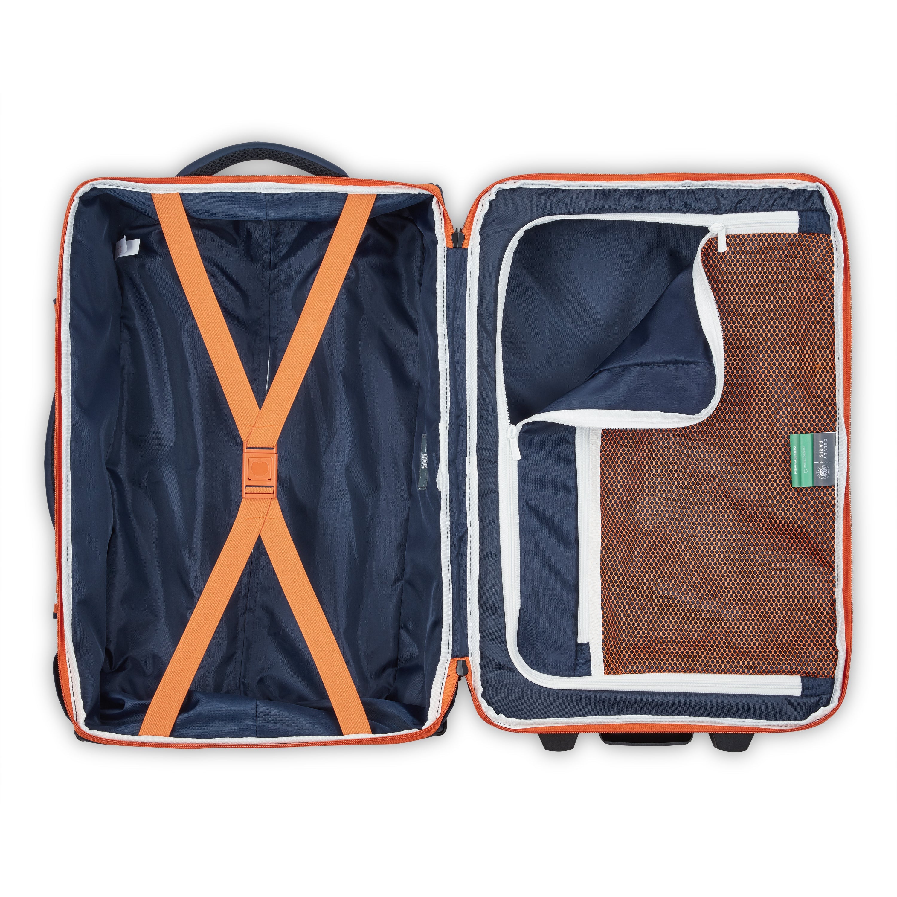 delsey-paris-maubert-2-0-trolley-rucksack-48l-blau-kabine image 6