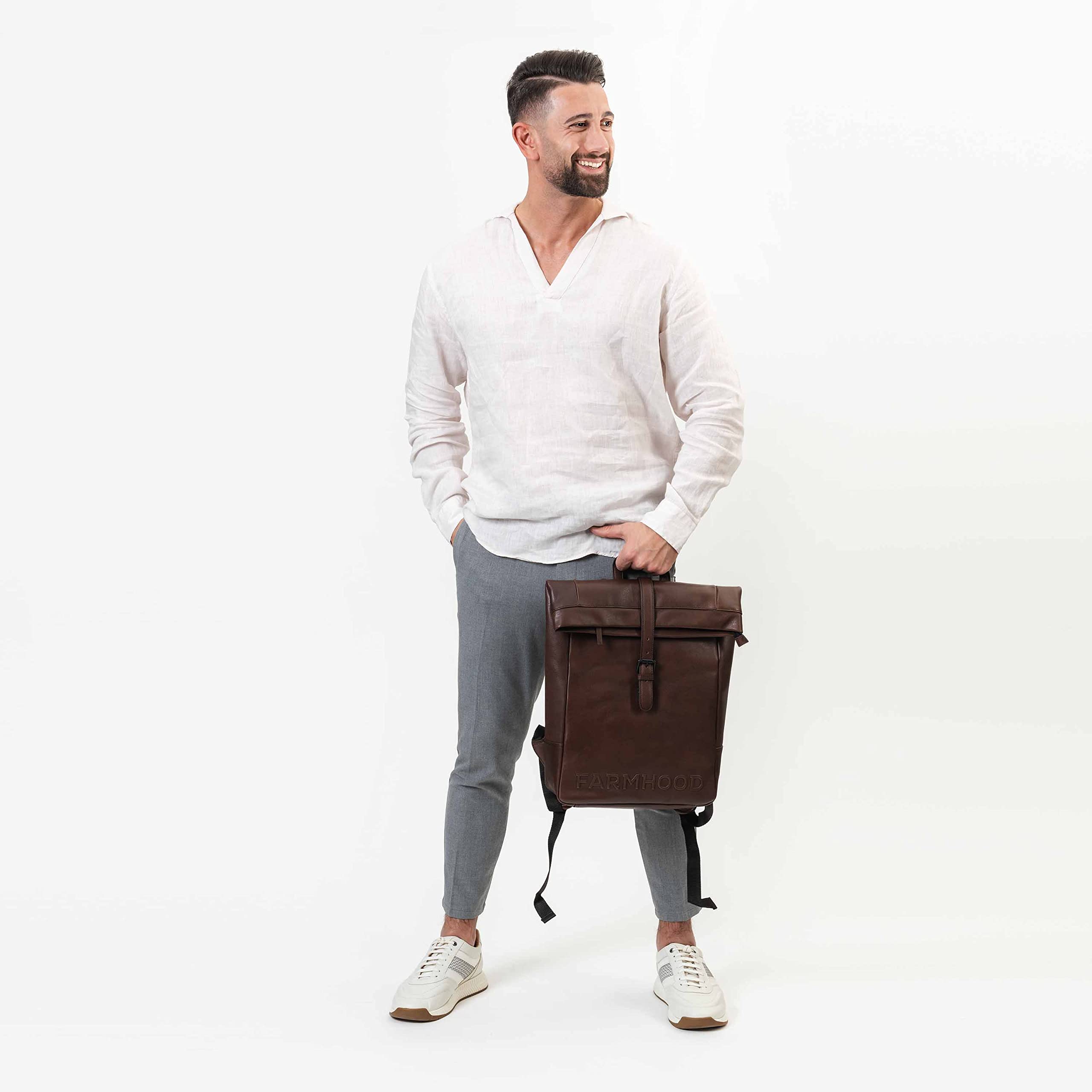 farmhood-memphis-rucksack-leder-41-cm-laptopfach-schnallen image 2