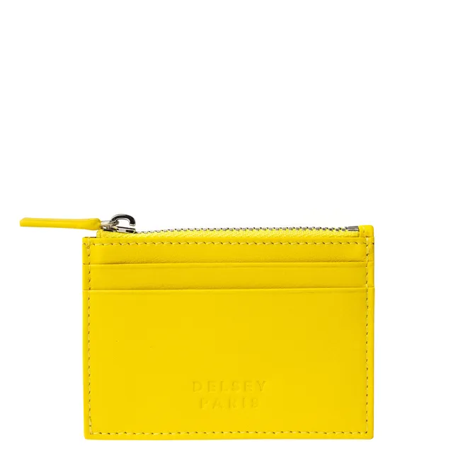 delsey-paris-le-cuir-lisse-kartenetui-gelb-leder image 1