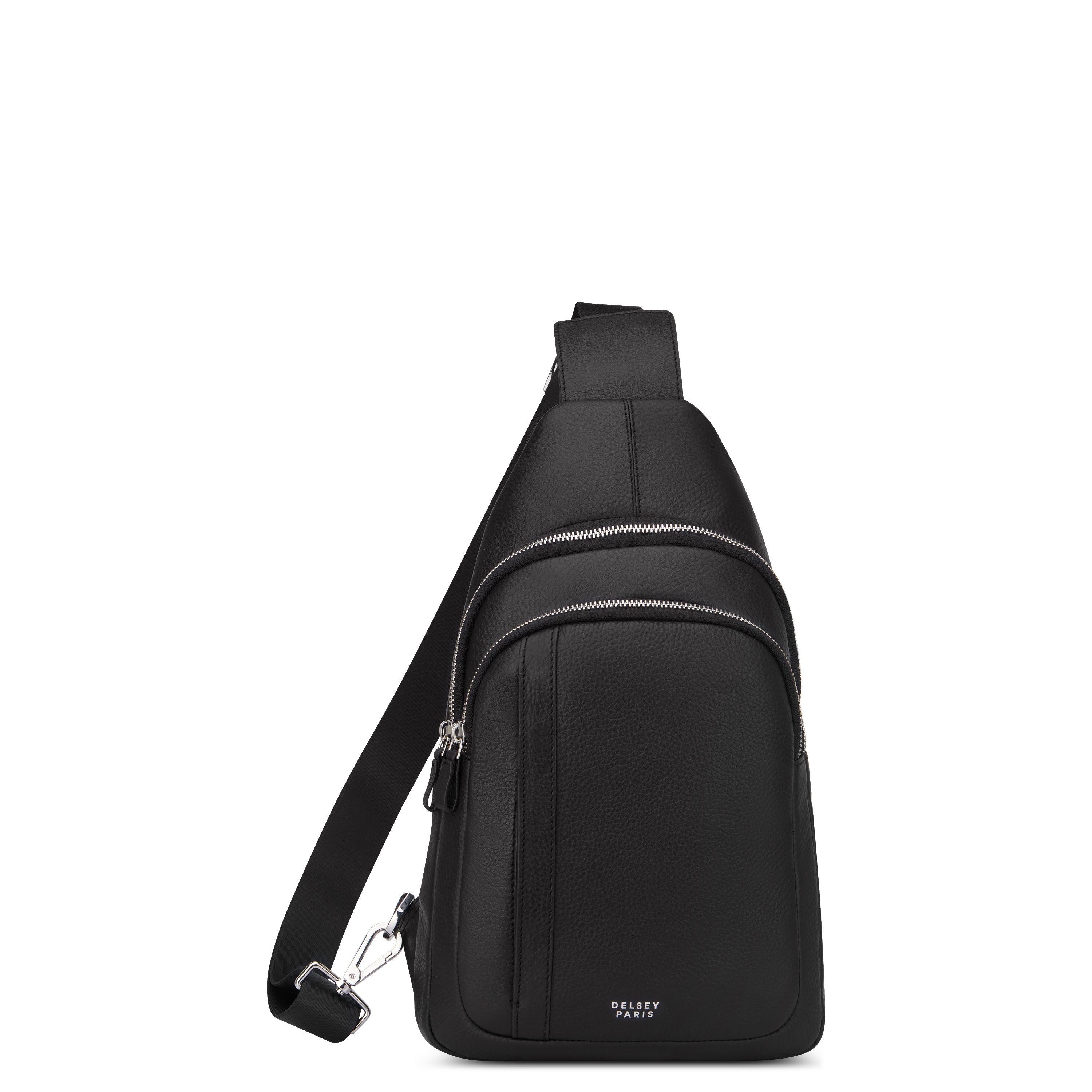 delsey-le-cuir-grain-holster-bag-schwarz-leder image 1