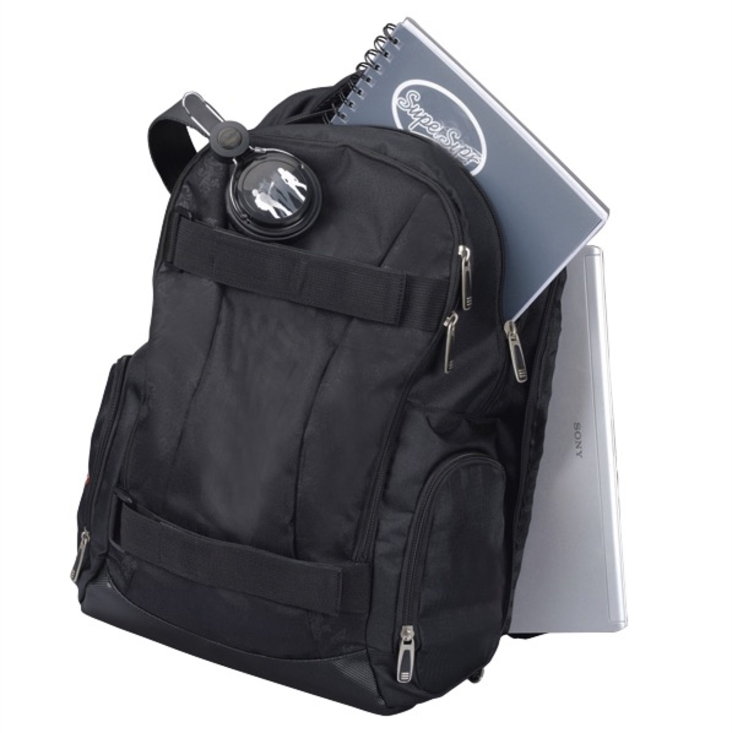 alumaxx-hawk-rucksack-schwarz-polyester-laptopfach image 2