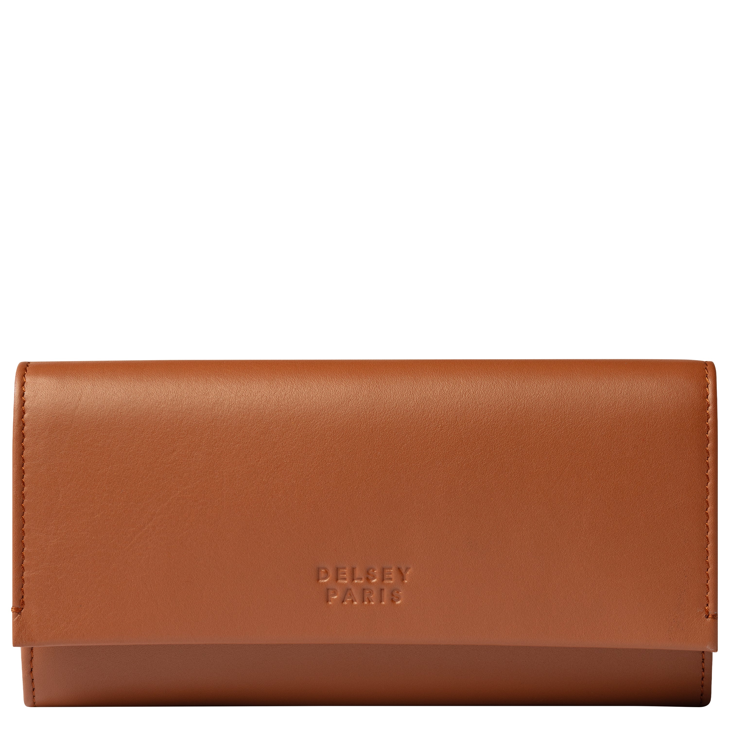 delsey-paris-le-cuir-liss-geldb-rse-leder-cognac image 1