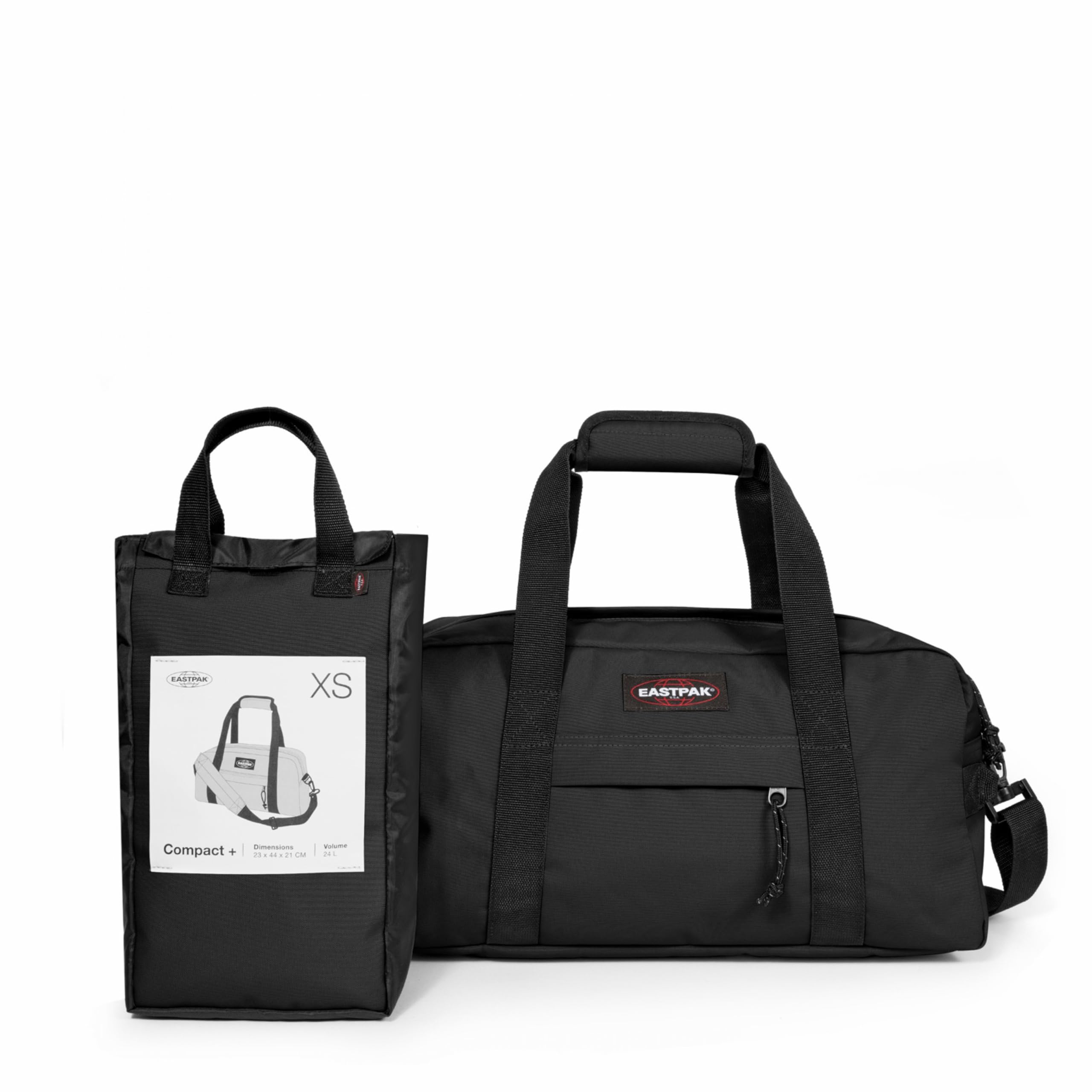 eastpak-compact-reisetasche-24-l-schwarz-mit-schultergurt image 4
