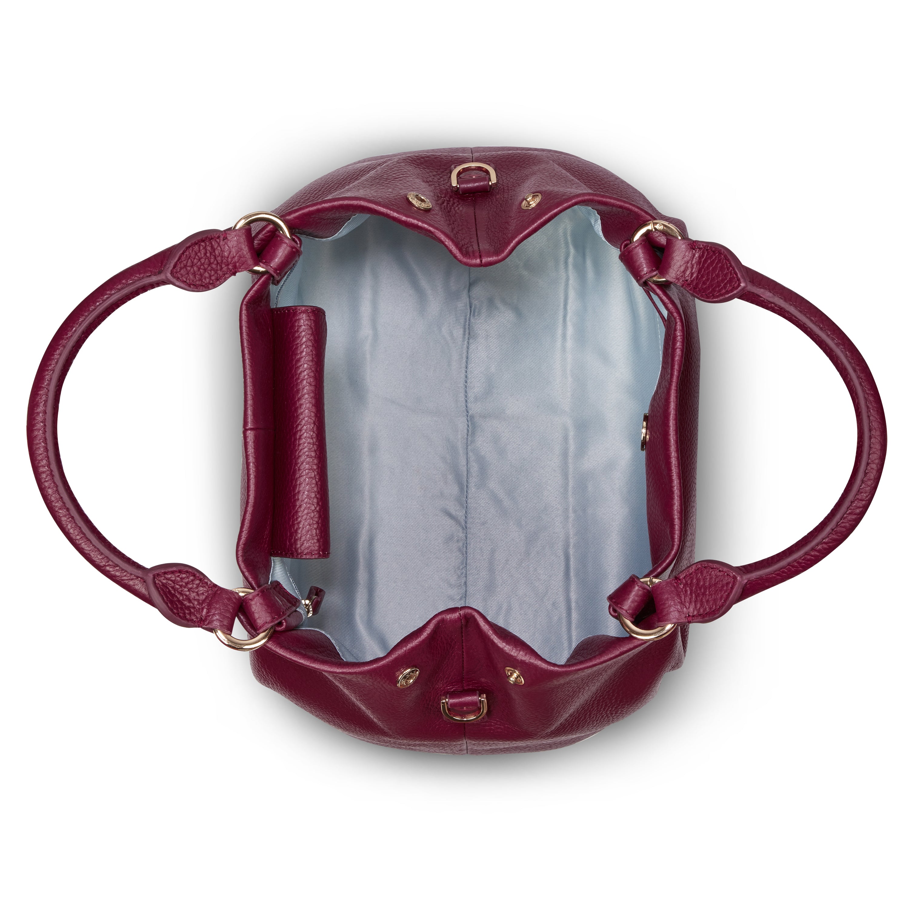 delsey-le-cuir-grain-handtasche-bordeaux-leder image 3