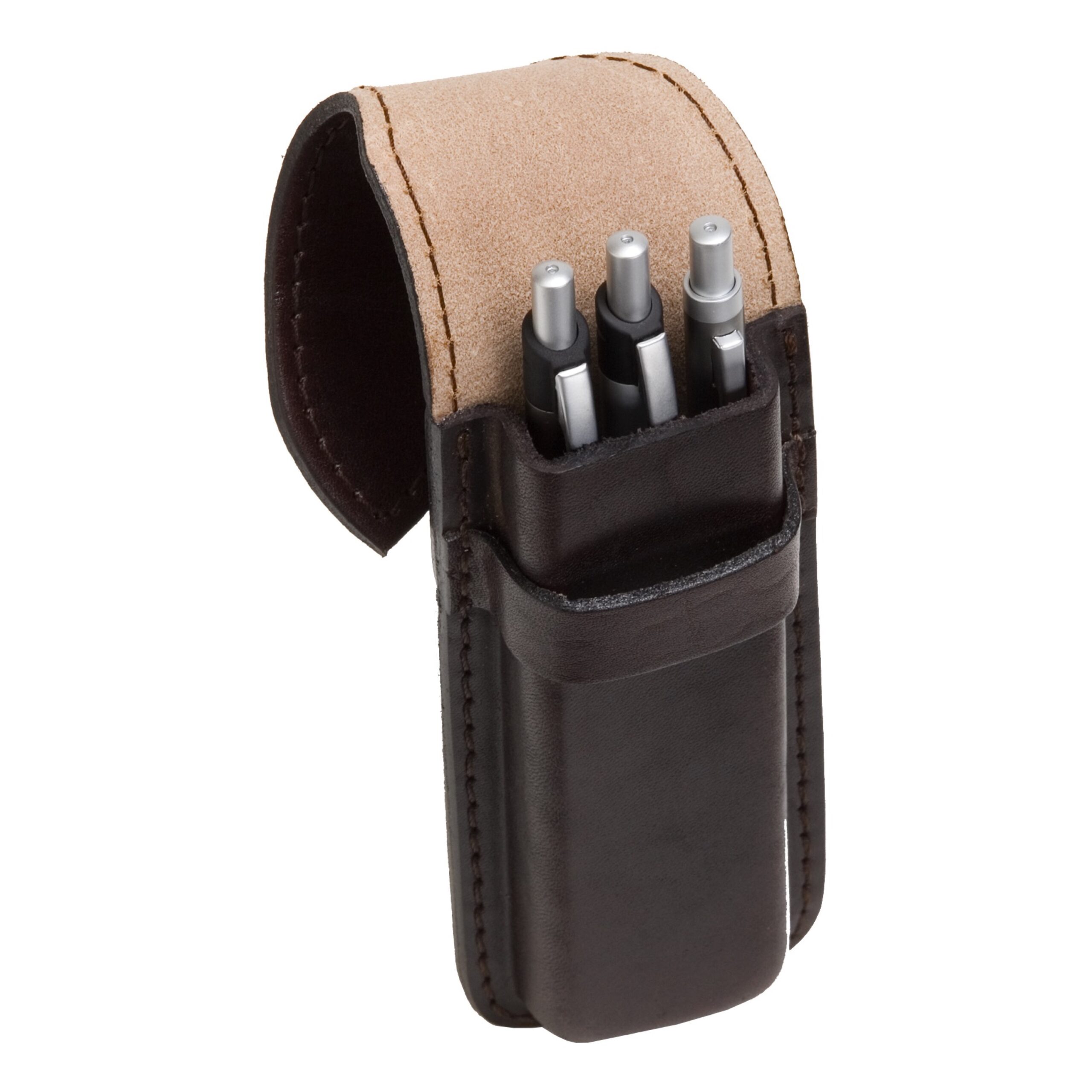 alumaxx-stifteetui-braun-sattelleder-f-r-3-stifte image 1