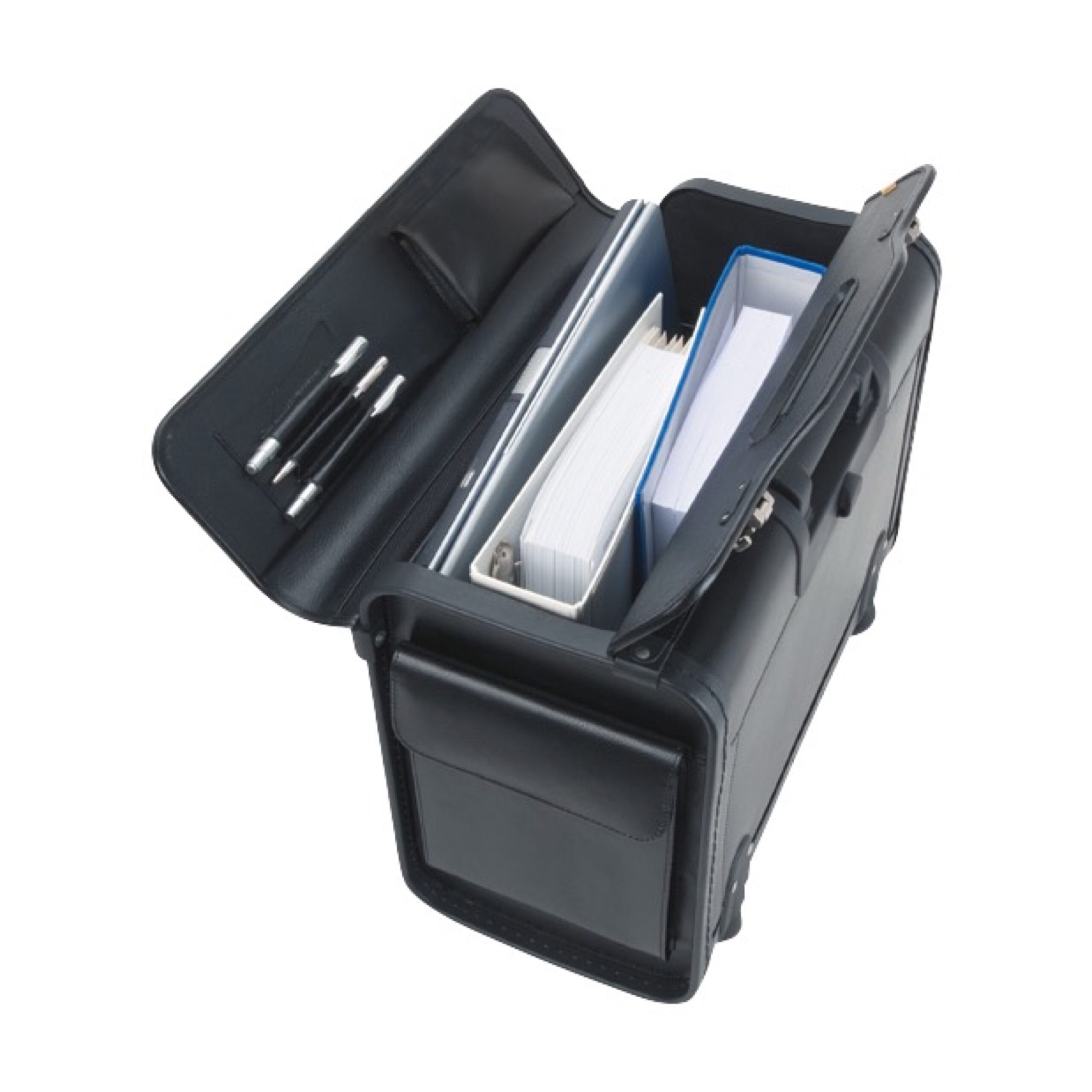 alumaxx-silvana-pilotenkoffer-schwarz-kunstleder image 2