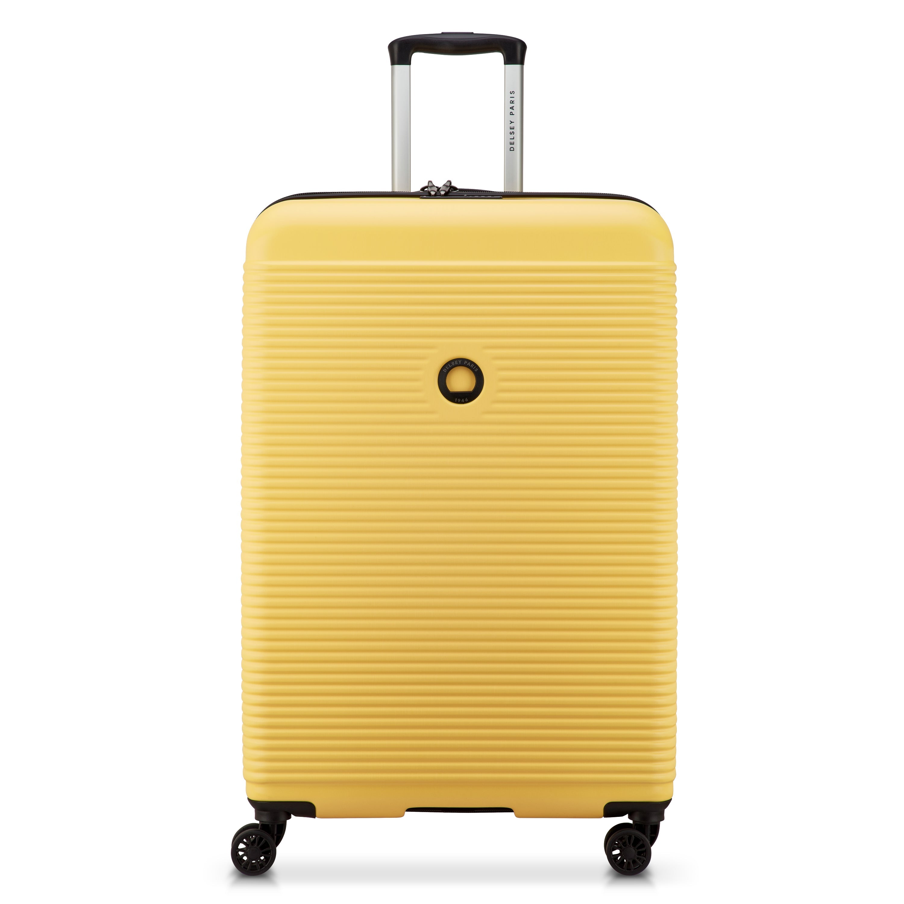 delsey-carrousel-2-freestyle-hartschalenkoffer-76-cm-gelb-erweiterbar image 1