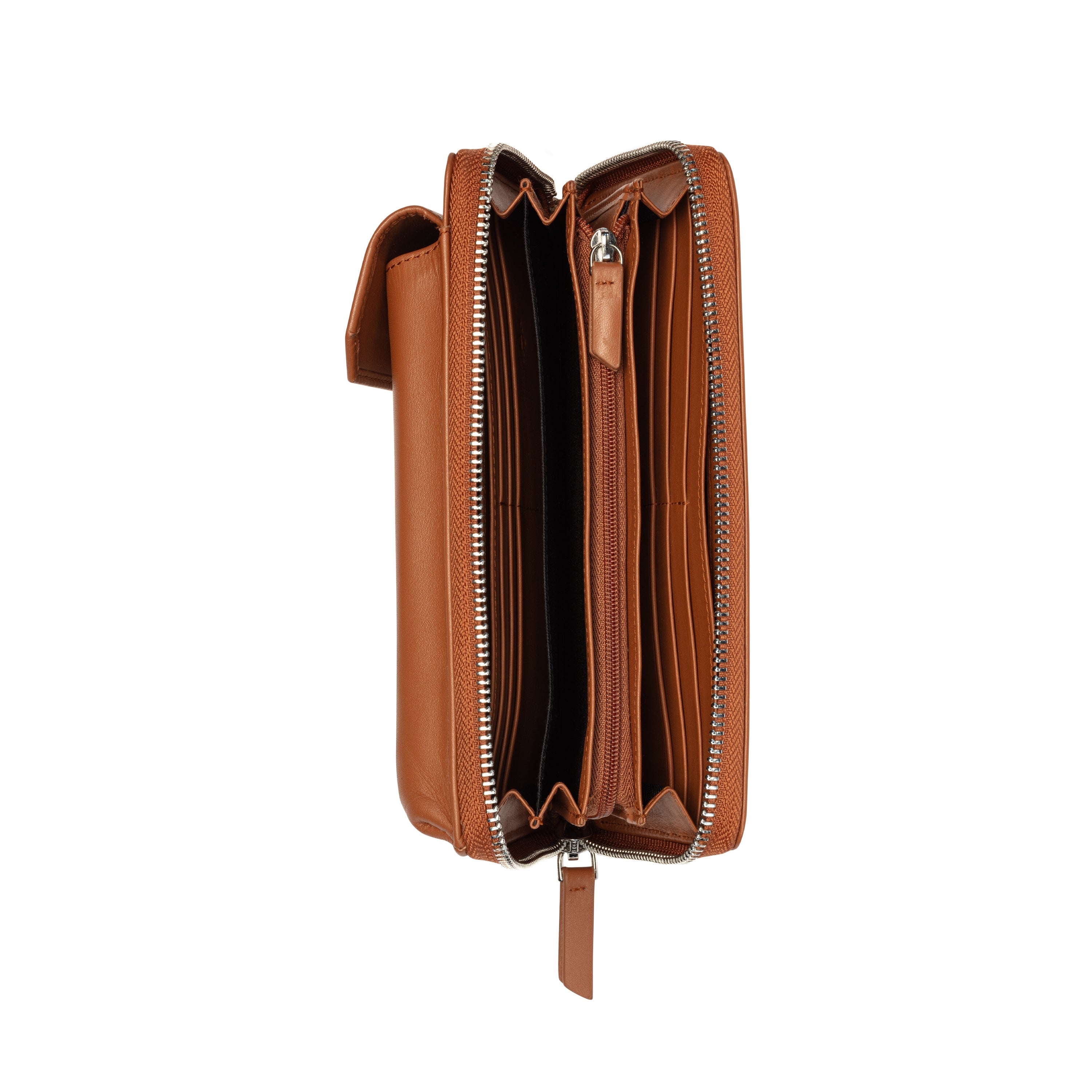delsey-le-cuir-lisse-geldb-rse-cognac-leder-damen image 7