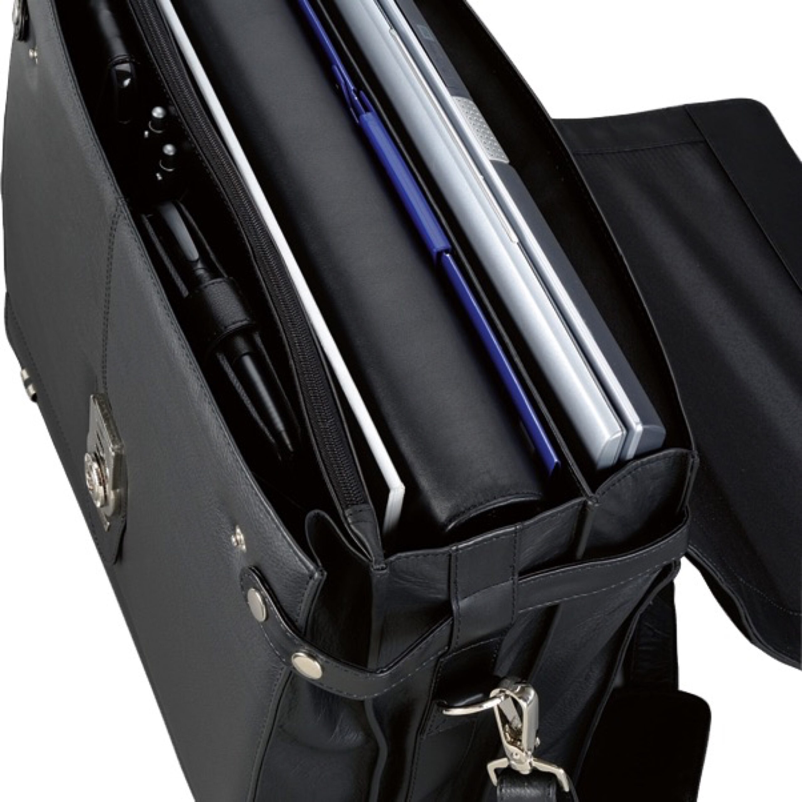 alumaxx-monza-aktentasche-leder-schwarz-15-zoll-laptop image 2