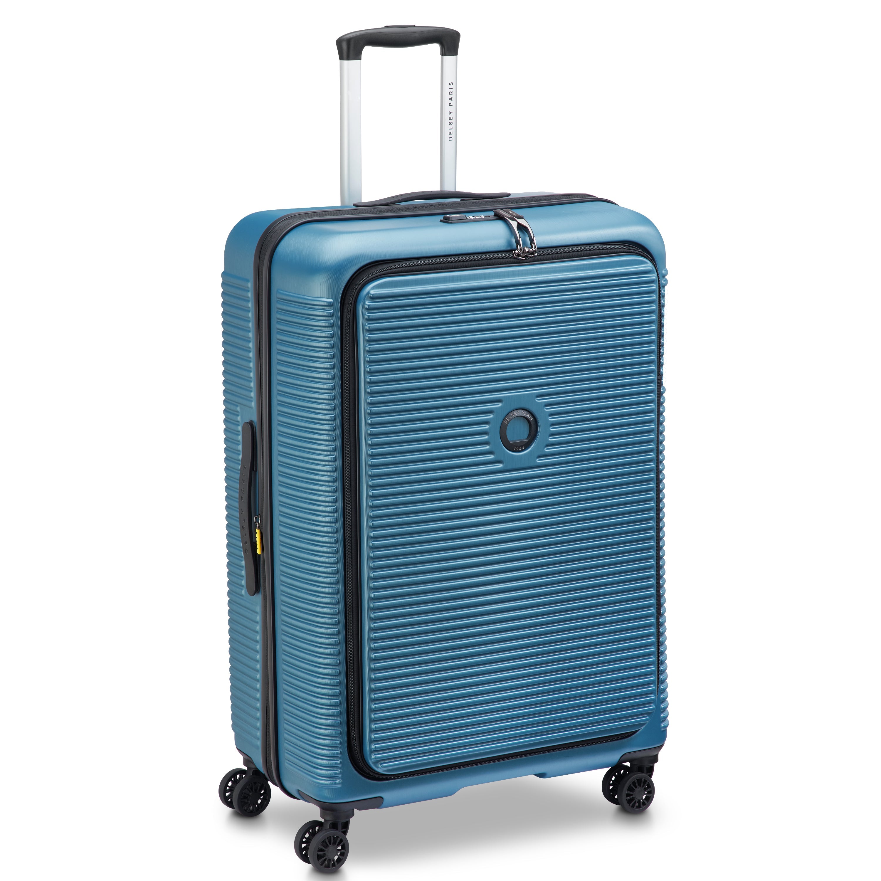 delsey-carrousel-2-freestyle-koffer-76-cm-blau-erweiterbar image 2