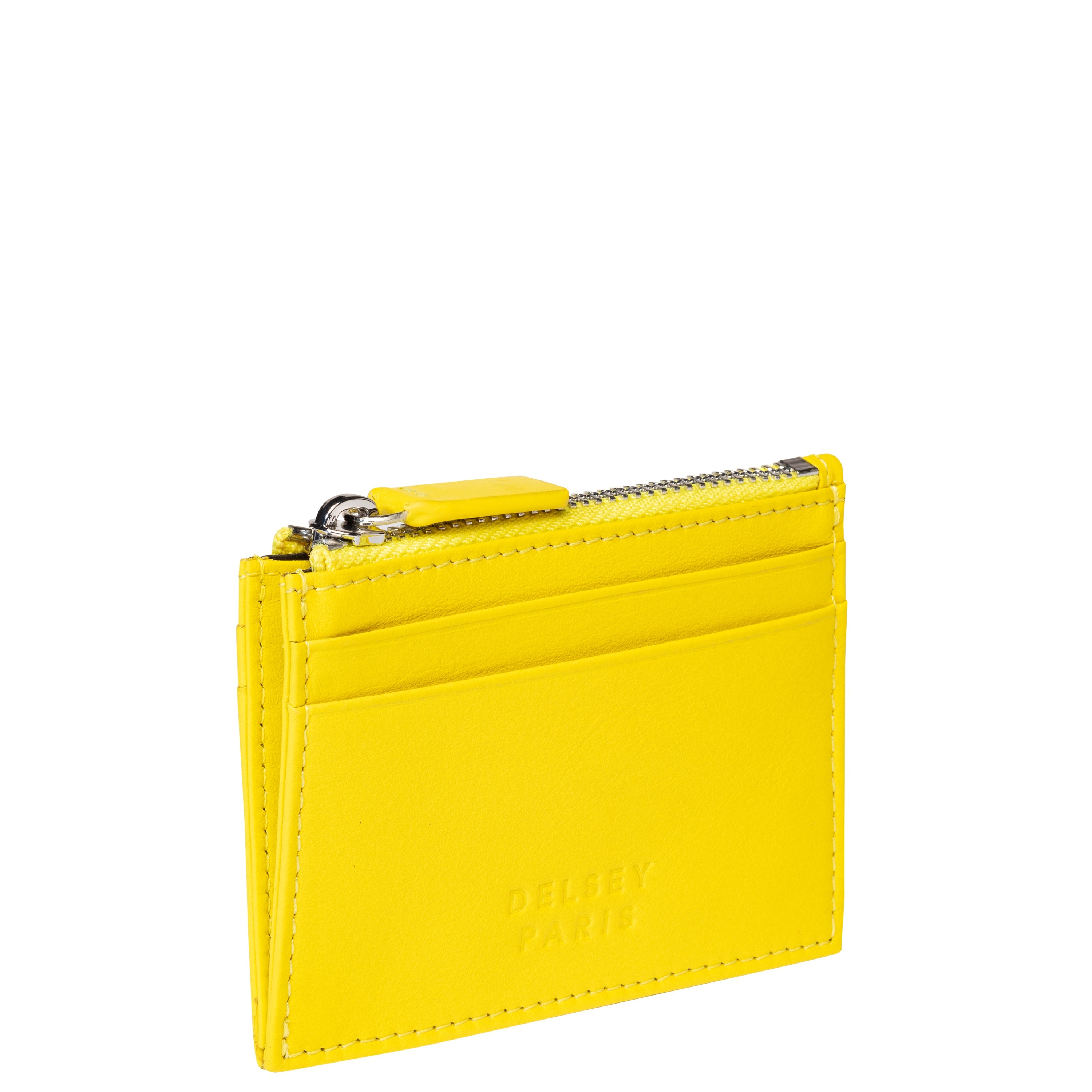 delsey-paris-le-cuir-lisse-kartenetui-gelb-leder image 2
