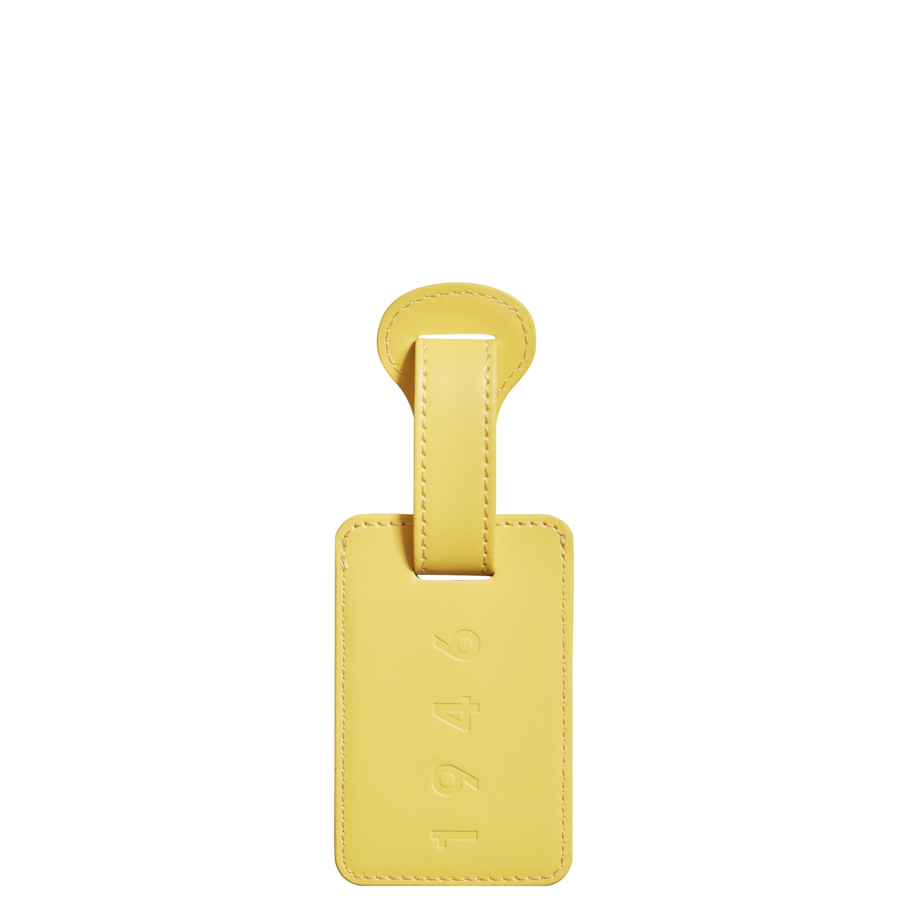 delsey-le-cuir-lisse-kofferanh-nger-gelb-leder-adressanh-nger image 2