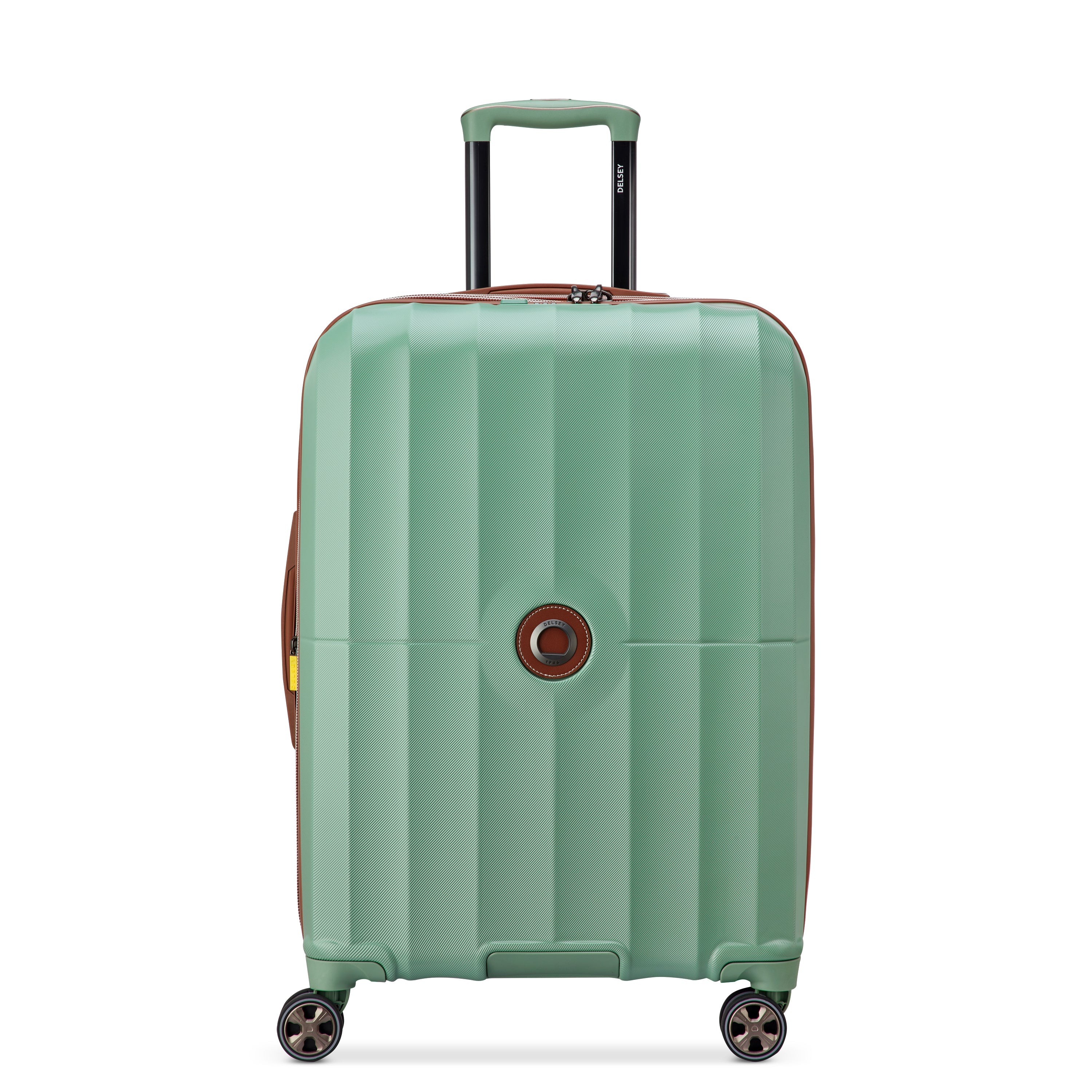 delsey-carrousel-2-66-cm-hartschalenkoffer-sage-green-erweiterbar image 1
