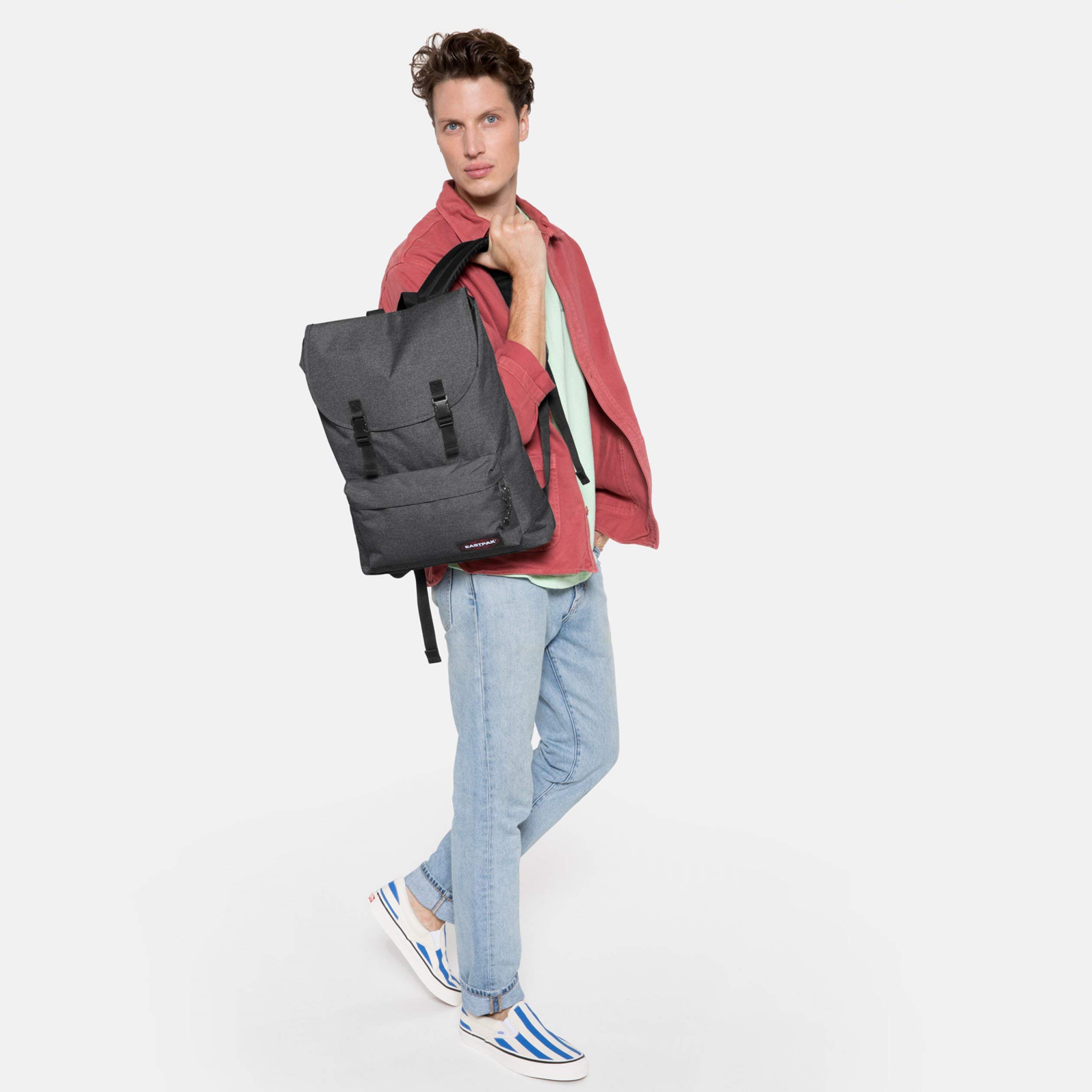 eastpak-london-rucksack-21l-black-denim-nylon image 5