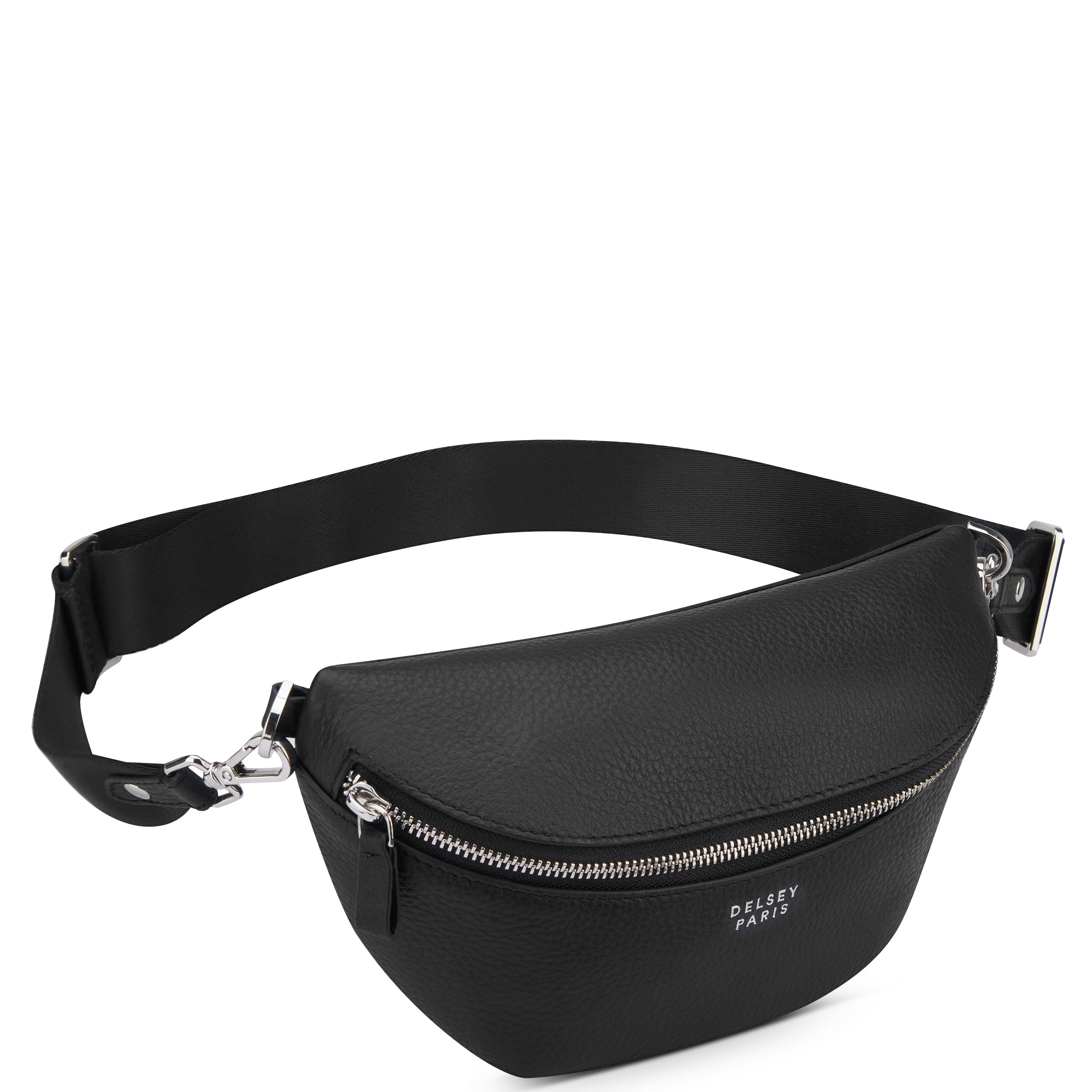 delsey-le-cuir-graine-bauchtasche-leder-schwarz image 2