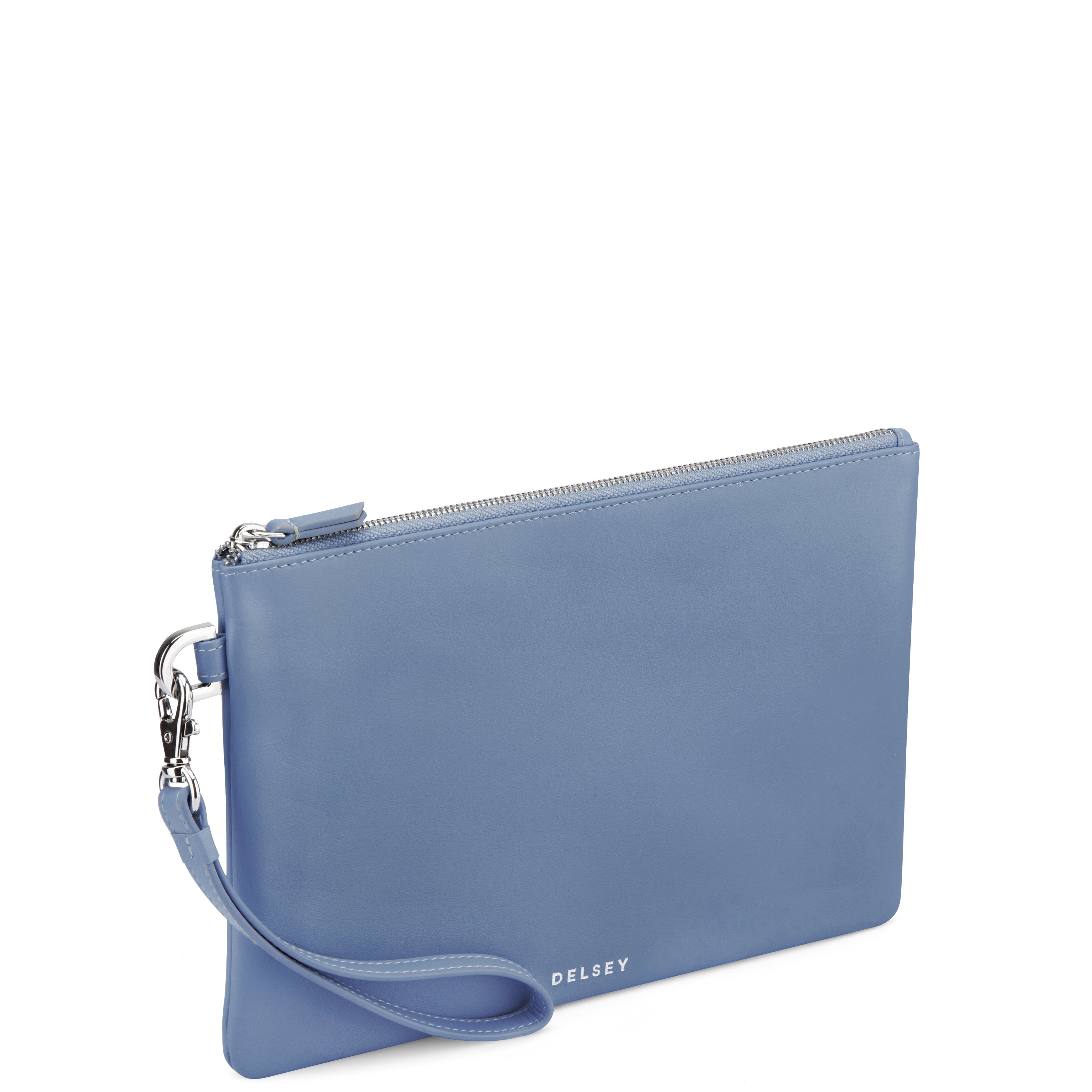 delsey-le-cuir-lisse-pochette-hellblau-leder-mini-tasche image 5