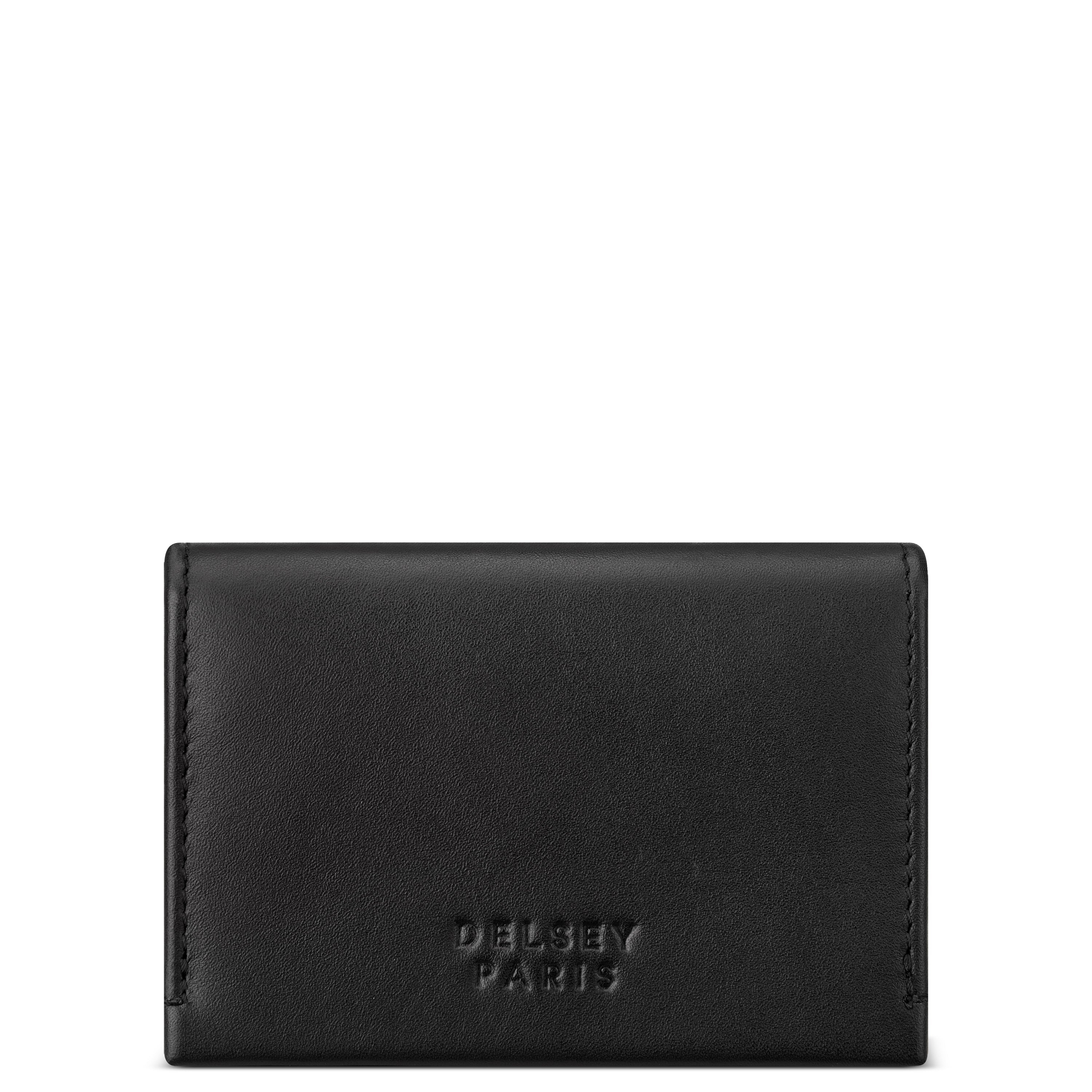 delsey-le-cuir-lisse-geldbeutel-leder-schwarz image 1