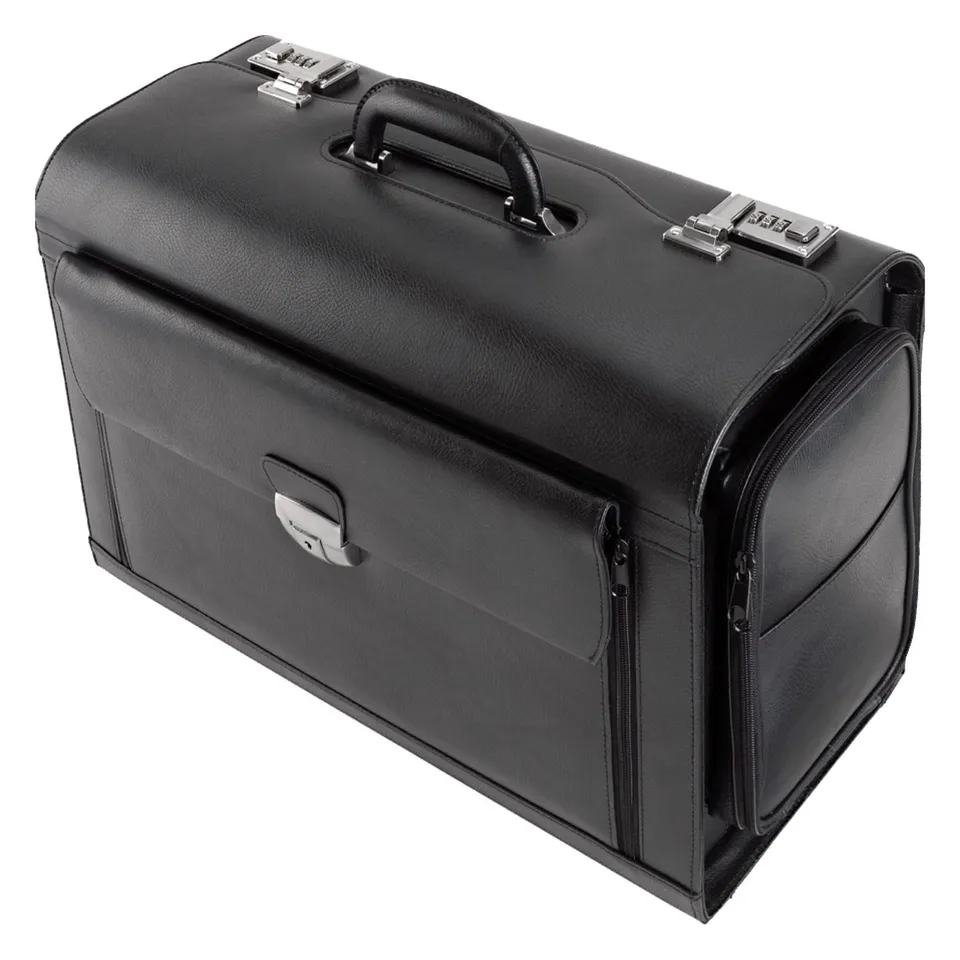 alumaxx-verona-pilotenkoffer-schwarz-leder-17-zoll-laptop image 1