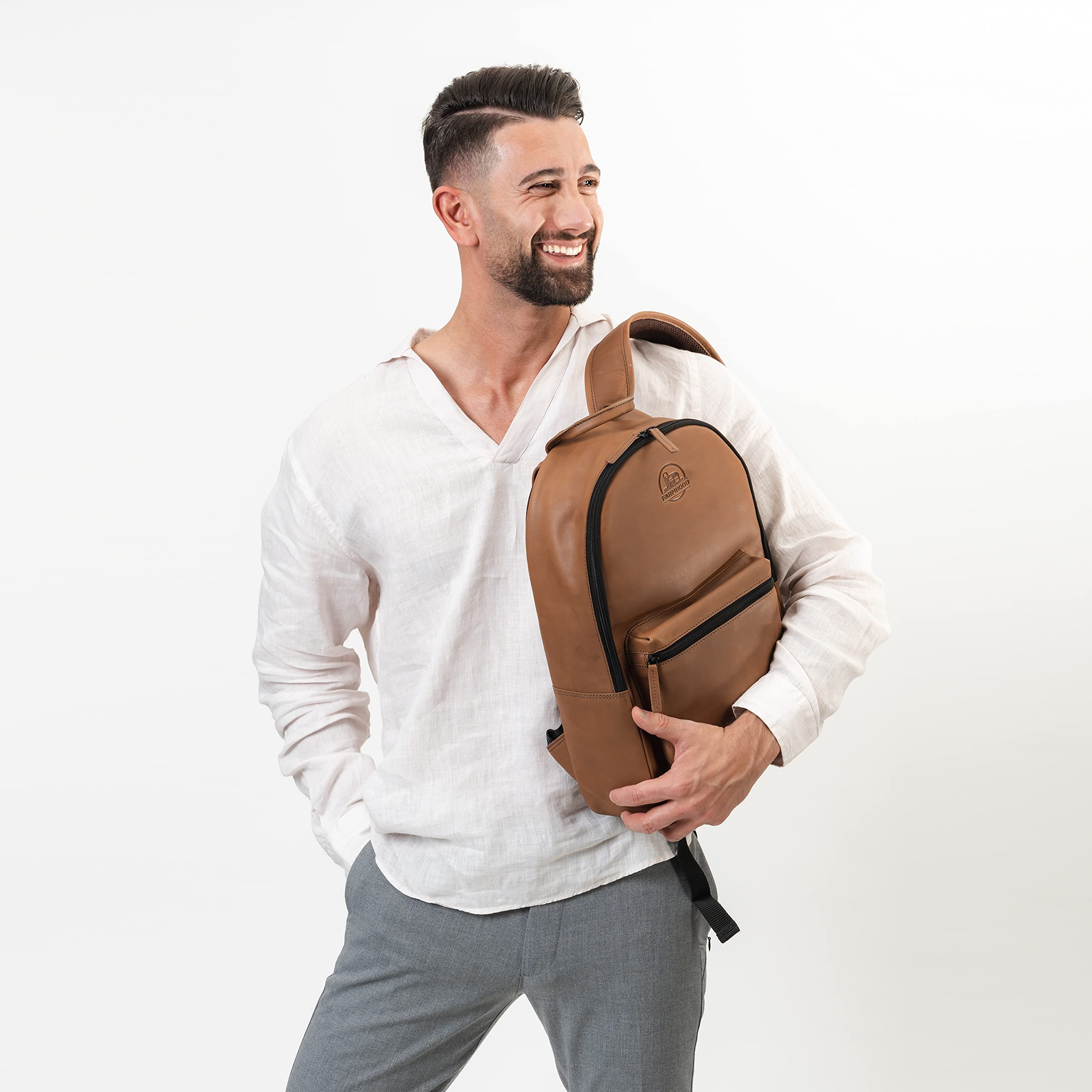 farmhood-nashville-rucksack-leder-44-cm-mit-laptopfach image 2