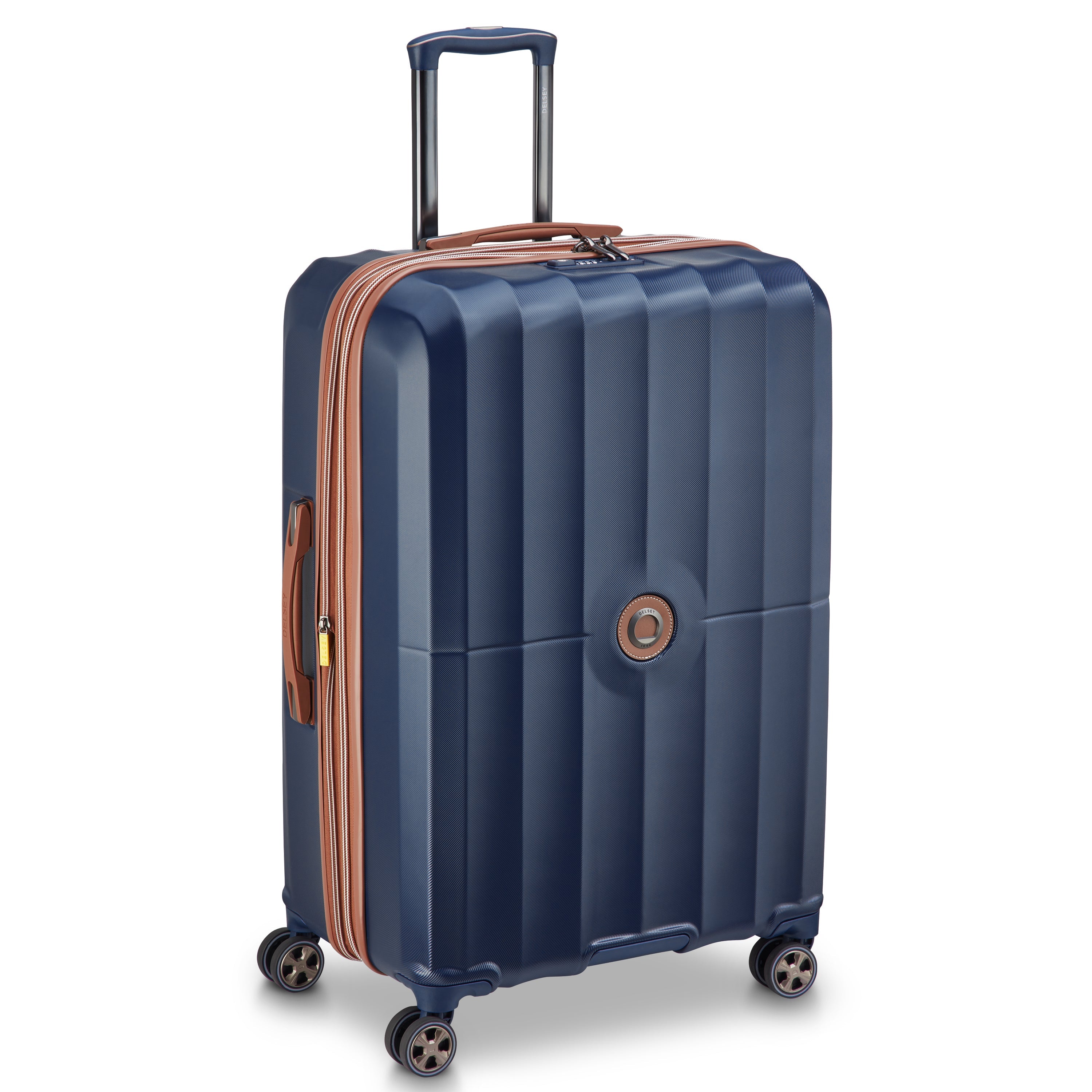 delsey-carrousel-2-koffer-76-cm-blau-erweiterbar-hartschale image 2