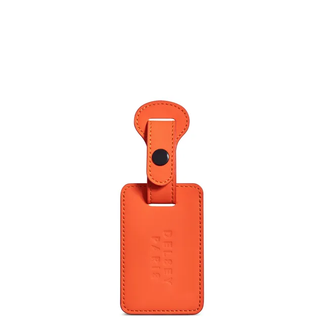delsey-le-cuir-lisse-kofferanh-nger-orange-leder image 1