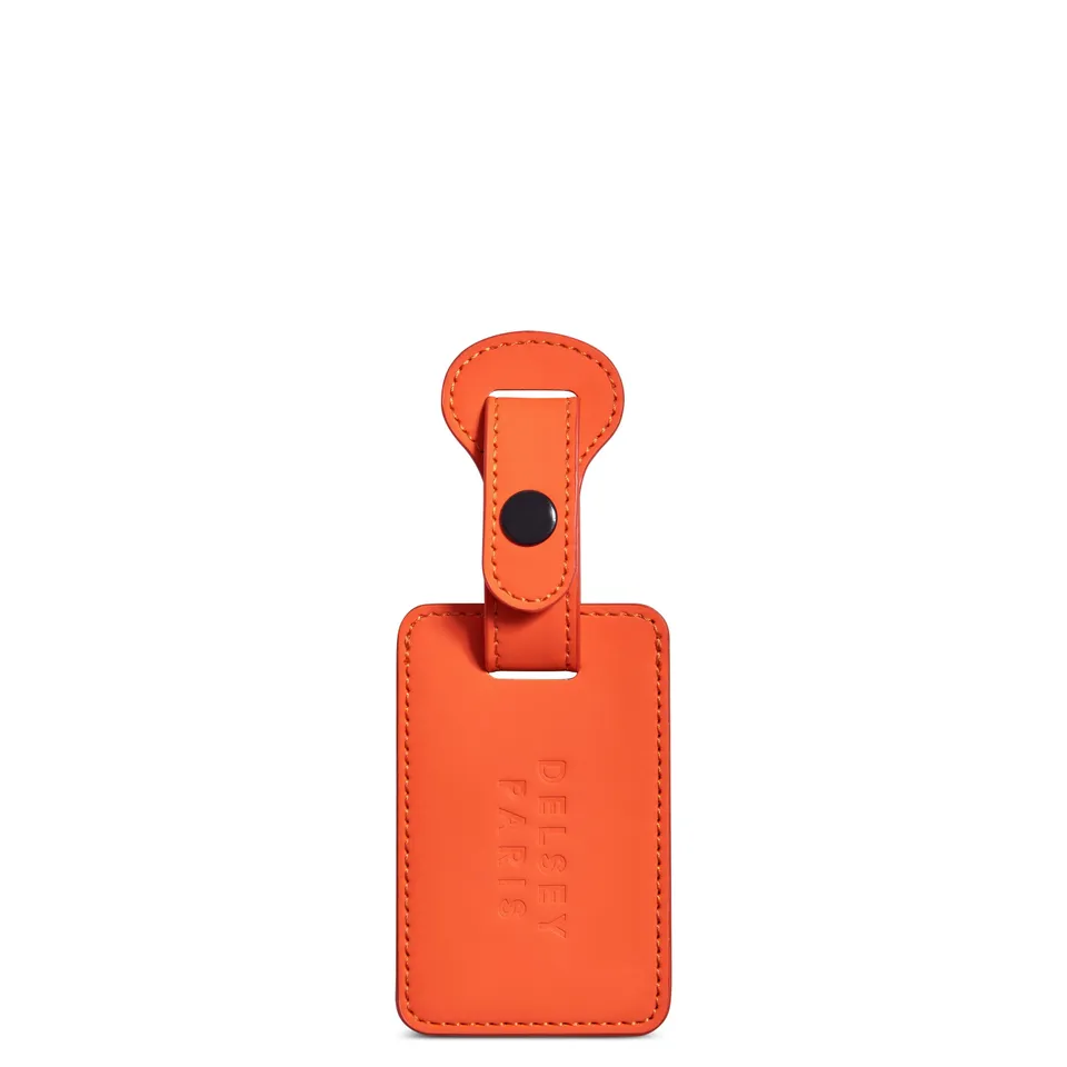 delsey-le-cuir-lisse-kofferanh-nger-orange-leder image 1