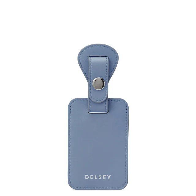 delsey-le-cuir-lisse-kofferanh-nger-sky-blue-leder-adressanh-nger image 1