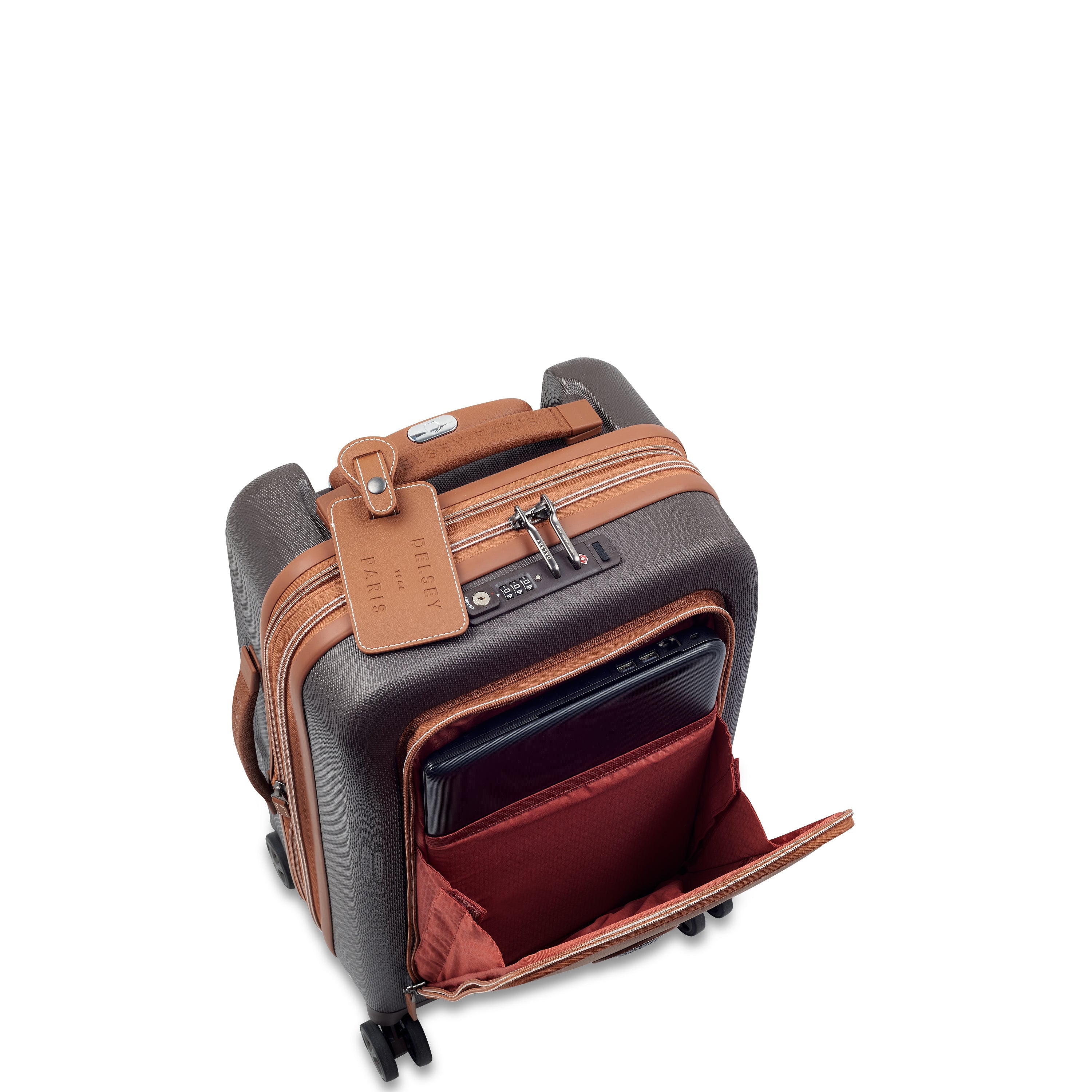 delsey-chatelet-air-2-0-kabinenkoffer-55cm-braun-erweiterbar image 7