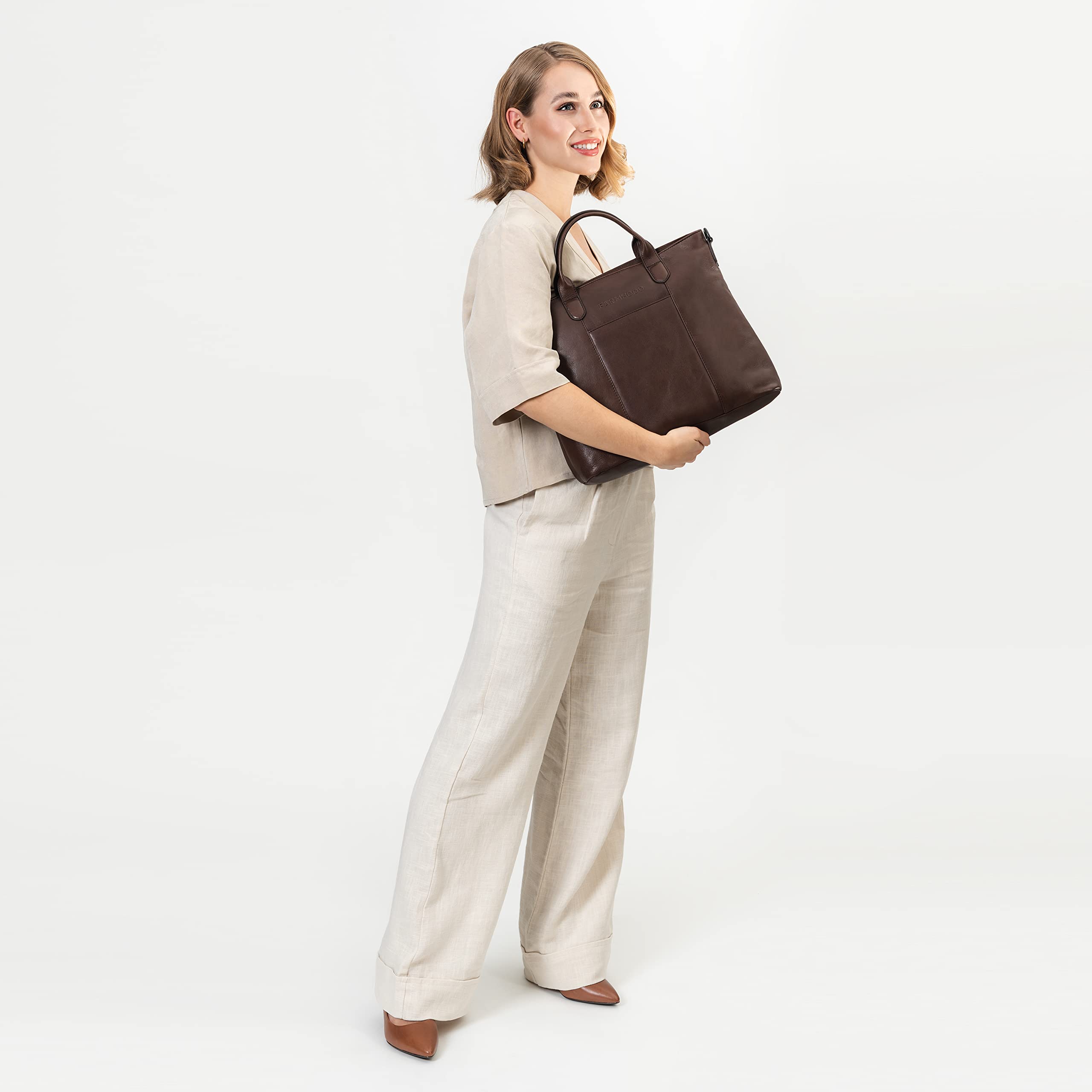 farmhood-memphis-handtasche-leder-37-cm-mit-laptopfach image 2