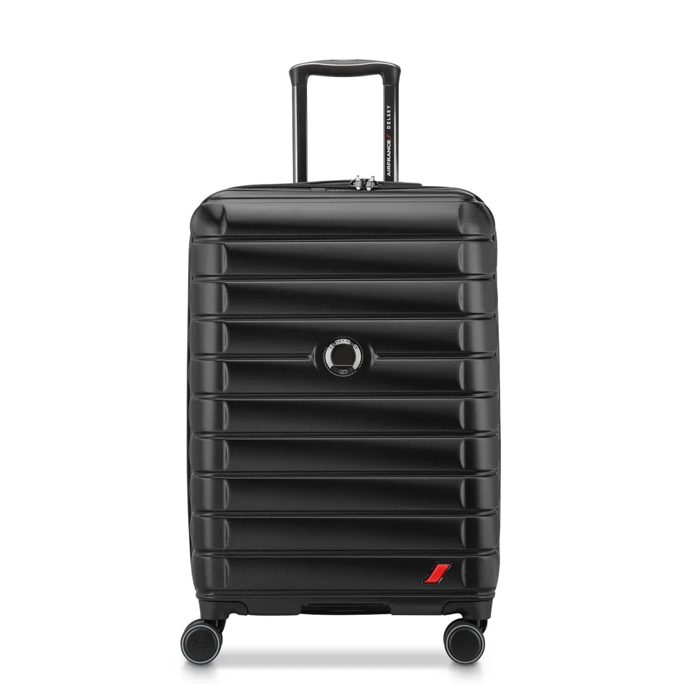 delsey-elegance-66-cm-hartschalenkoffer-schwarz-erweiterbar image 1