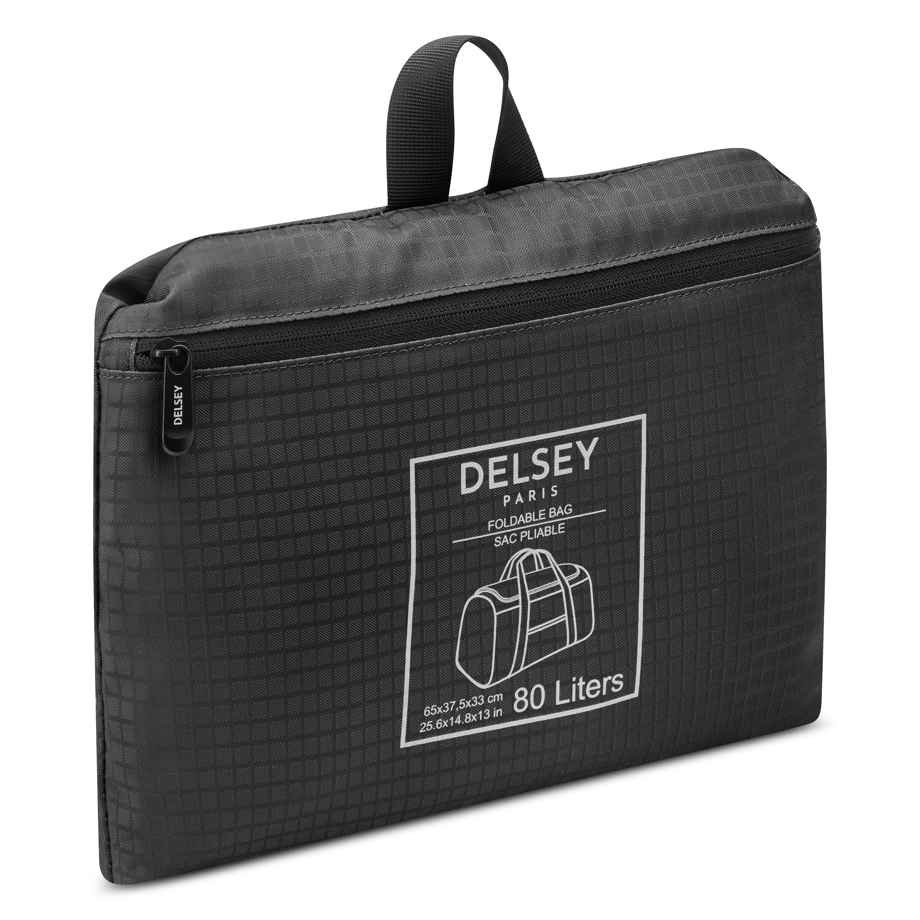 delsey-nomade-duffle-bag-65-cm-schwarz-faltbar-reisetasche image 5