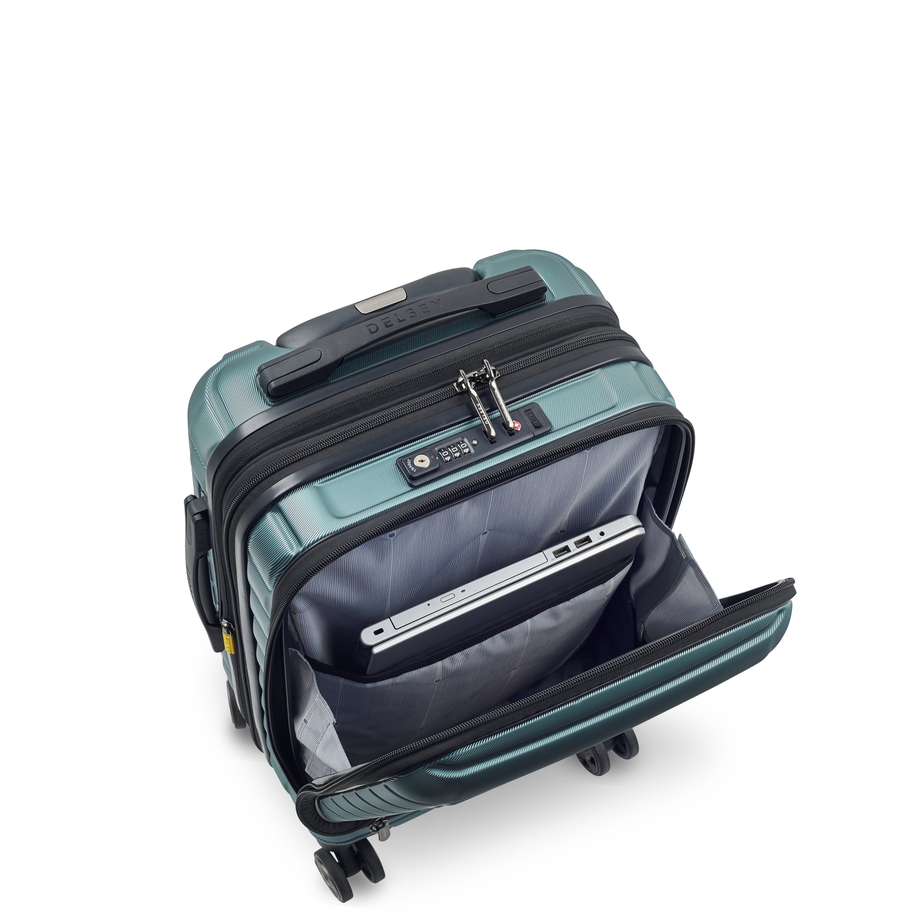 delsey-shadow-5-0-kabinenkoffer-55-cm-erweiterbar-gr-n image 8