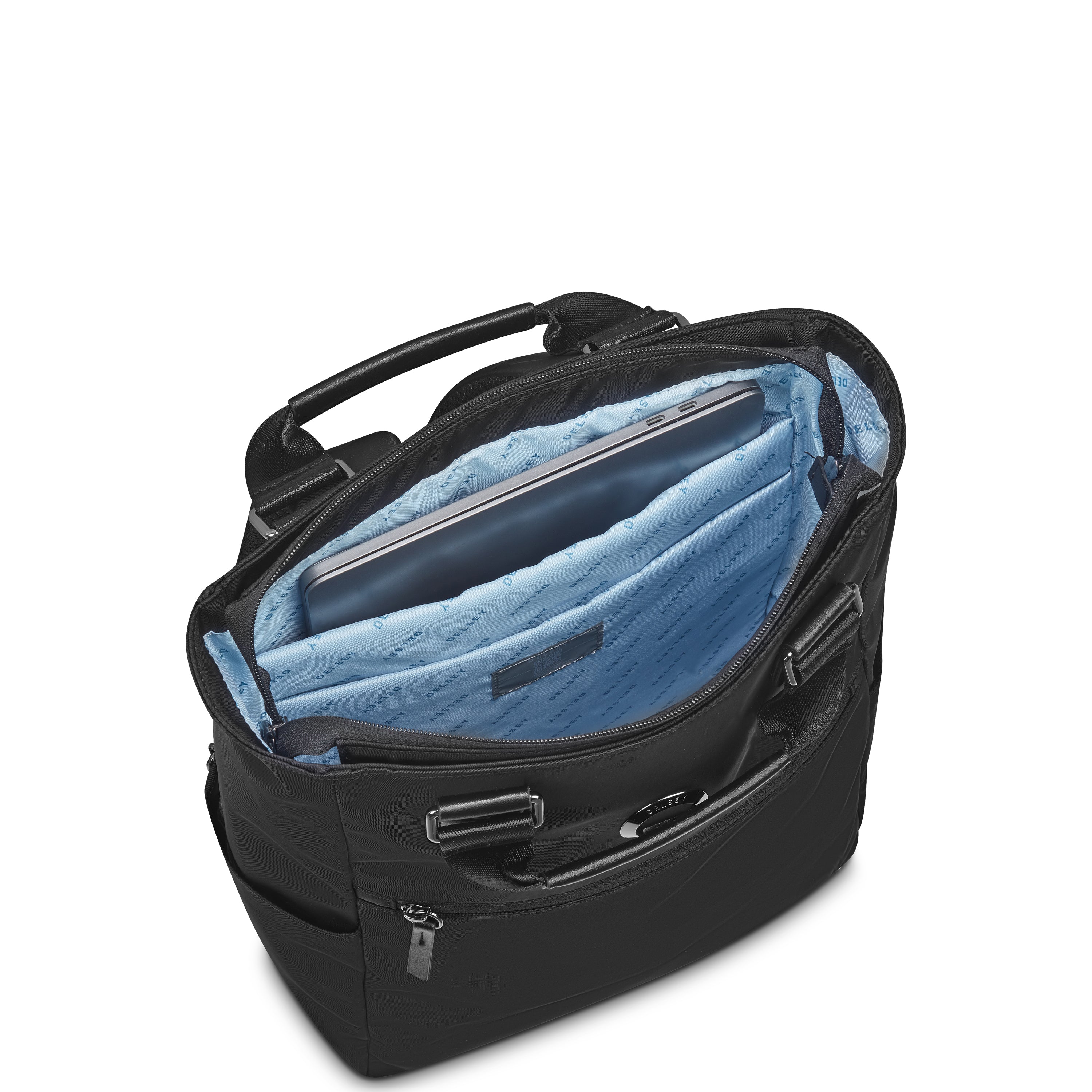 delsey-victoire-tote-rucksack-17l-schwarz-mit-laptopfach image 5