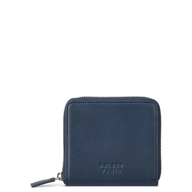 delsey-paris-le-cuir-lisse-geldb-rse-navy-leder image 1
