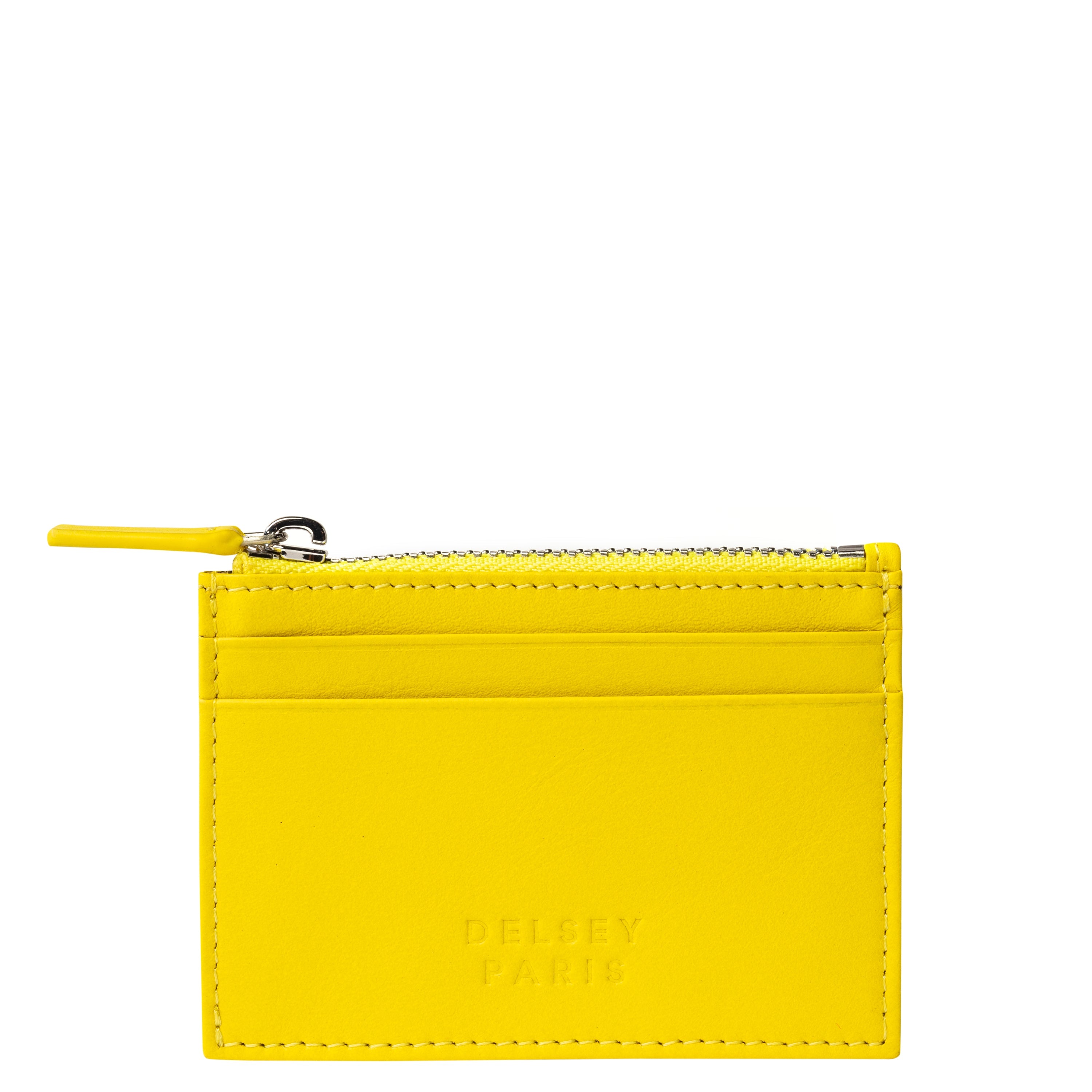 delsey-paris-le-cuir-lisse-kartenetui-gelb-leder image 1