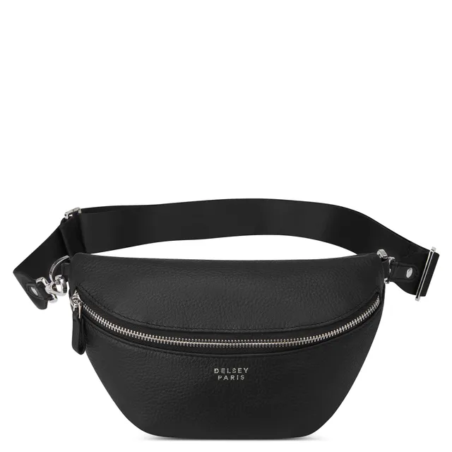 delsey-le-cuir-graine-bauchtasche-leder-schwarz image 1
