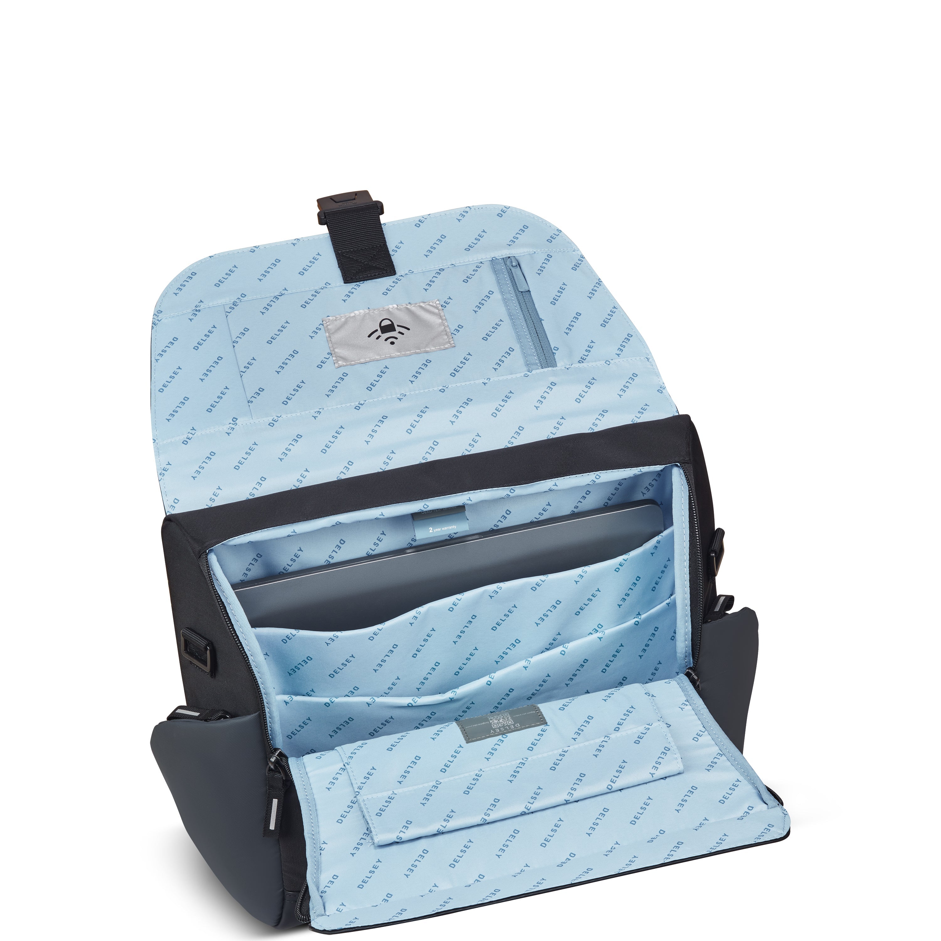delsey-securflap-umh-ngetasche-schwarz-messenger image 7