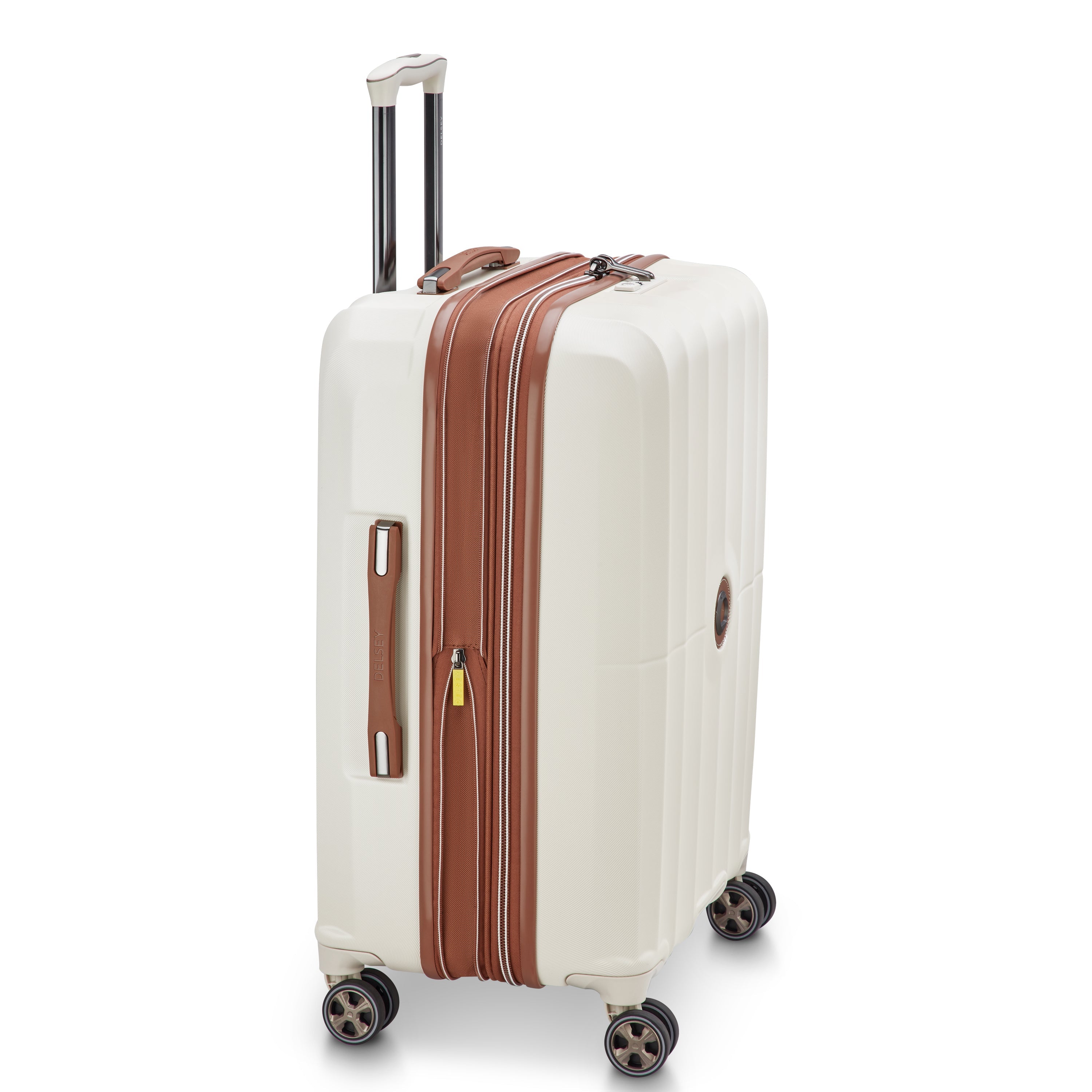 delsey-carrousel-2-hartschalenkoffer-66-cm-off-white-erweiterbar image 7