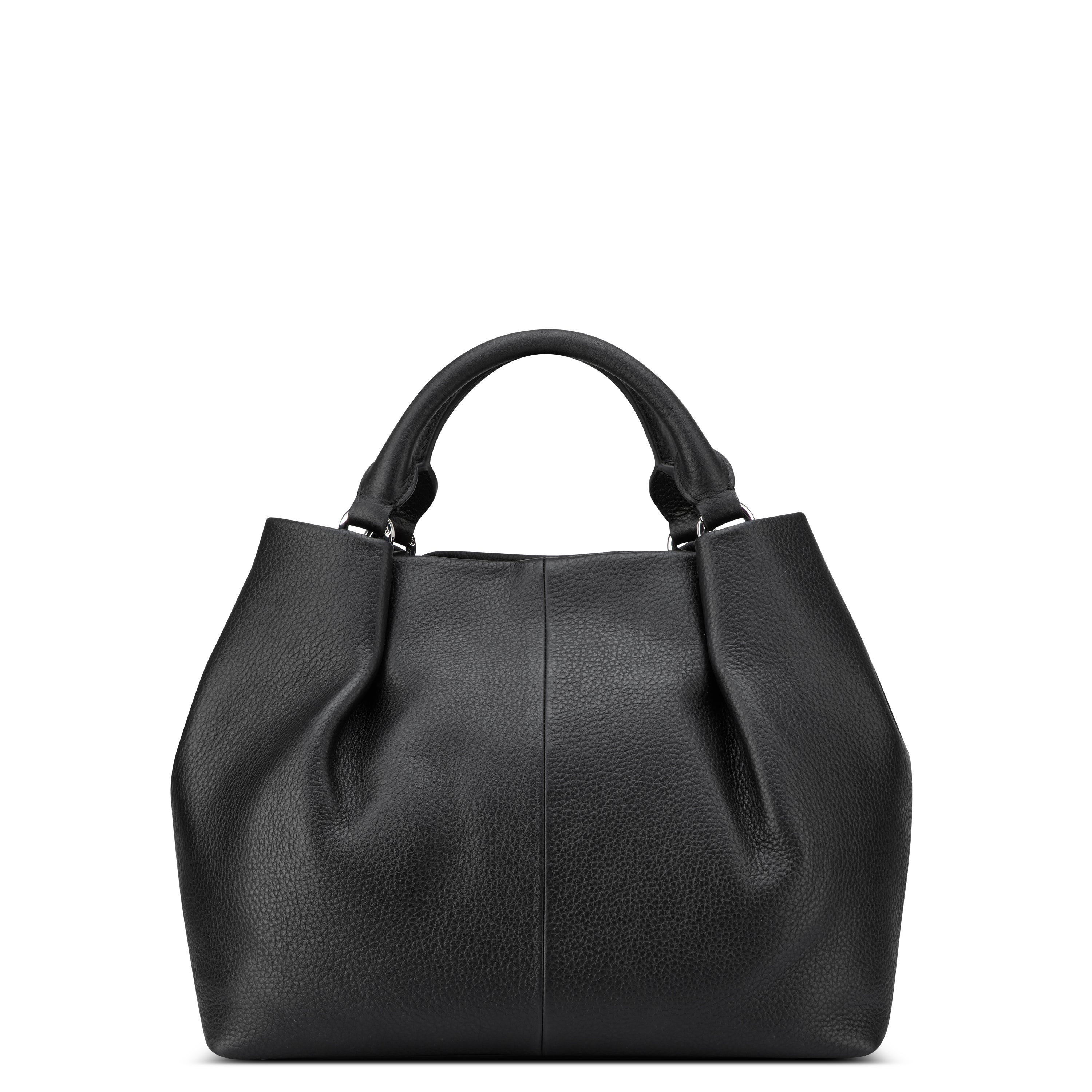 delsey-le-cuir-grain-handtasche-schwarz-leder image 8