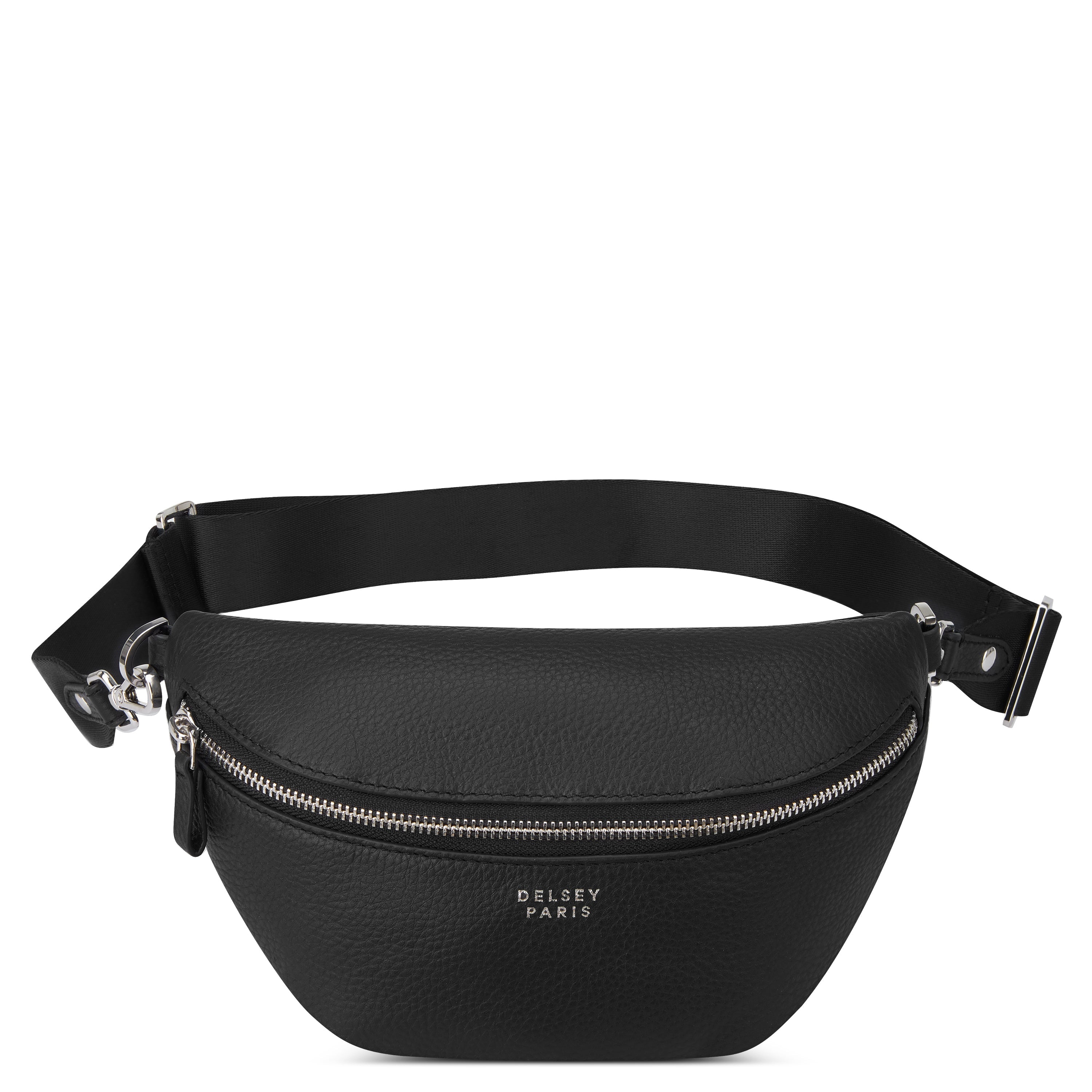 delsey-le-cuir-graine-bauchtasche-leder-schwarz image 1