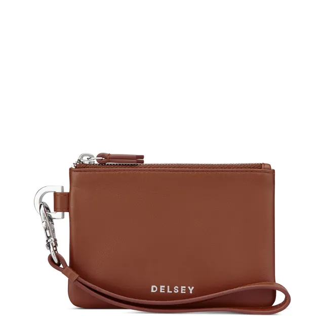 delsey-paris-le-cuir-lisse-pochette-cognac-leder image 1