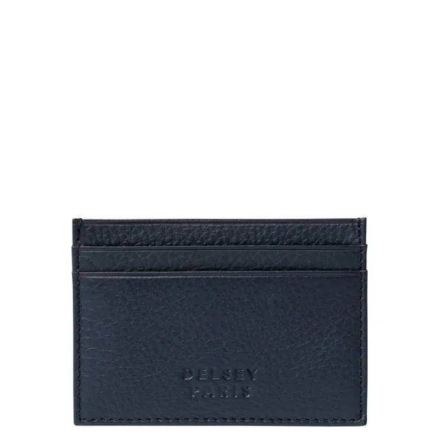 delsey-le-cuir-grain-kartenetui-leder-navy image 1
