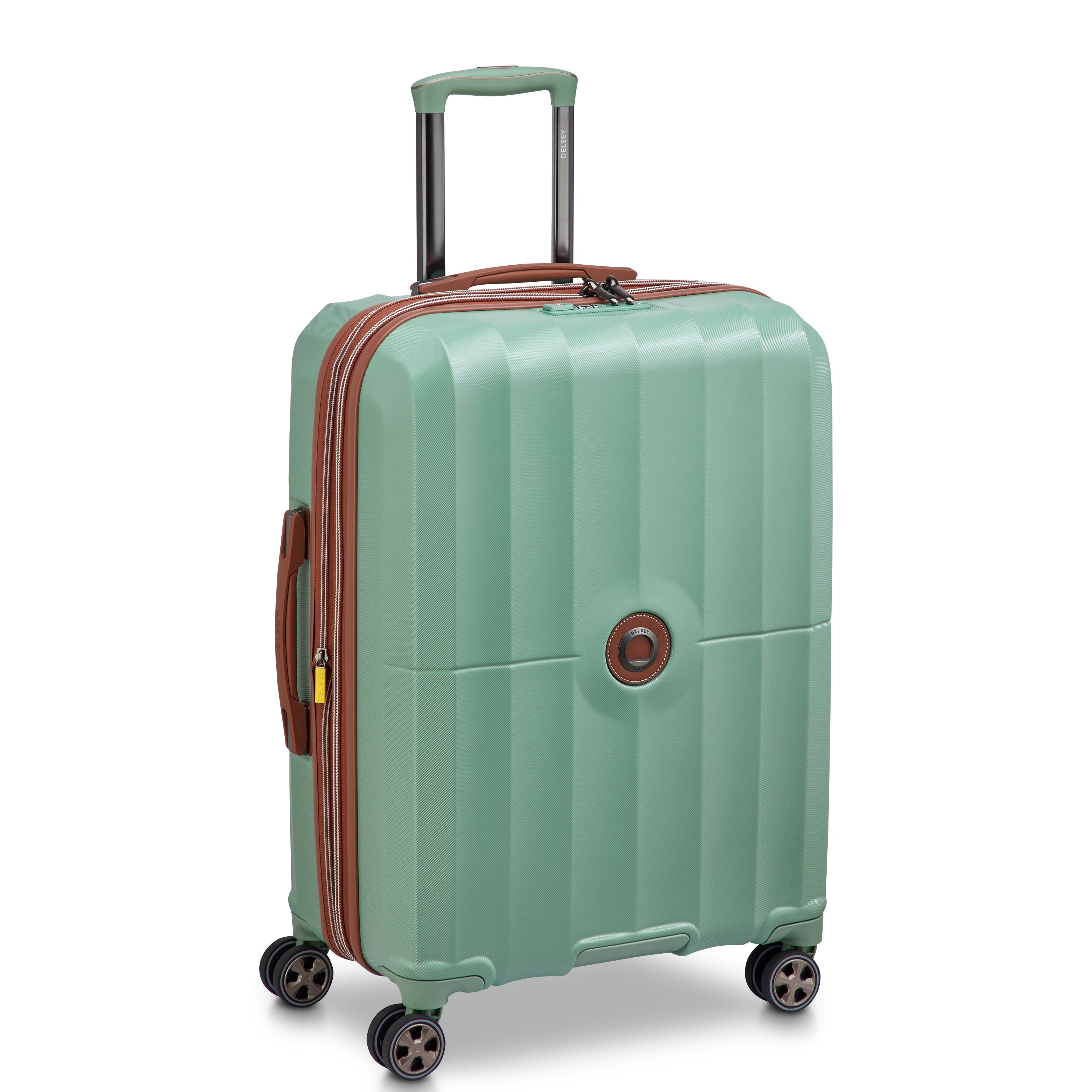 delsey-carrousel-2-66-cm-hartschalenkoffer-sage-green-erweiterbar image 2