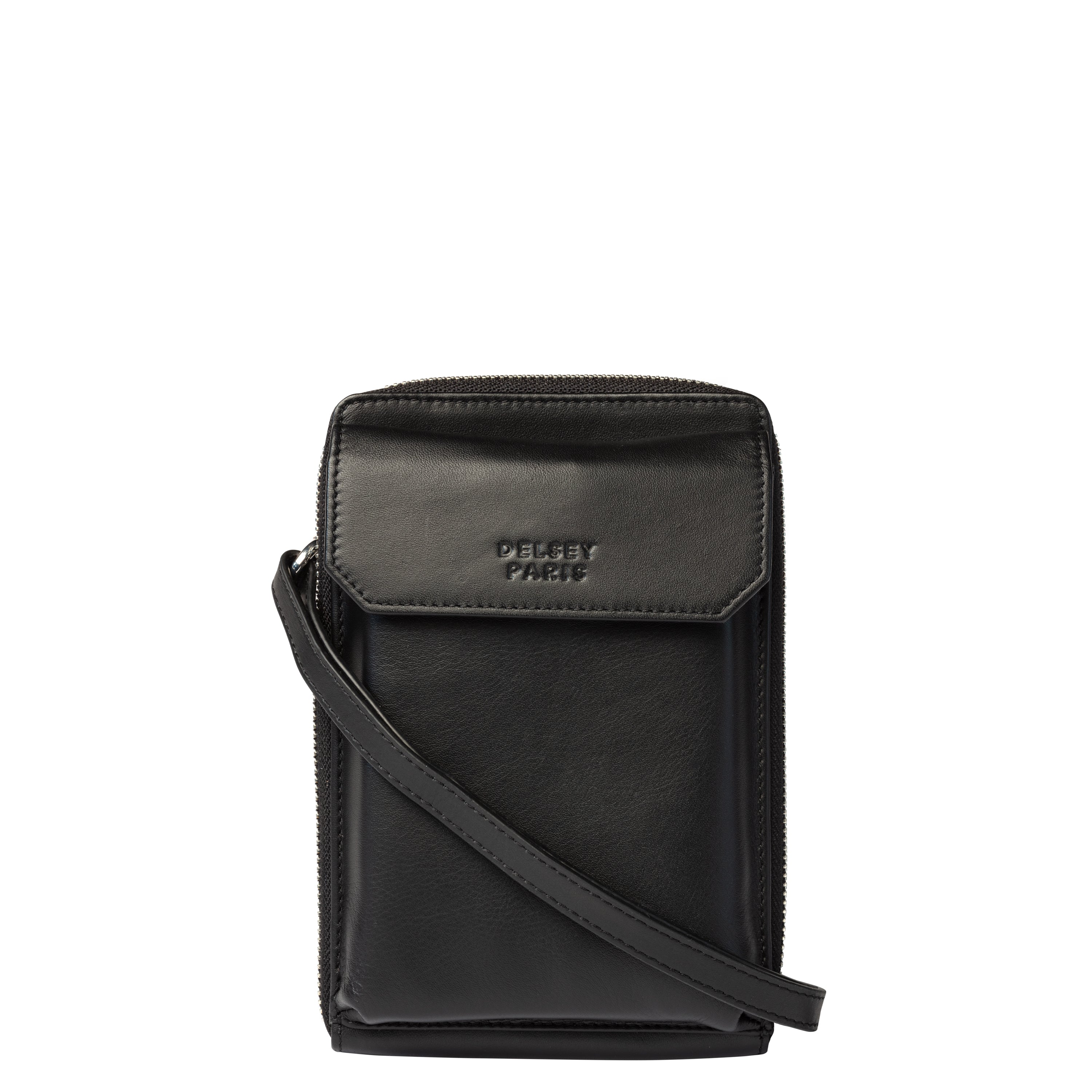 delsey-le-cuir-lisse-geldb-rse-schwarz-leder-4 image 1