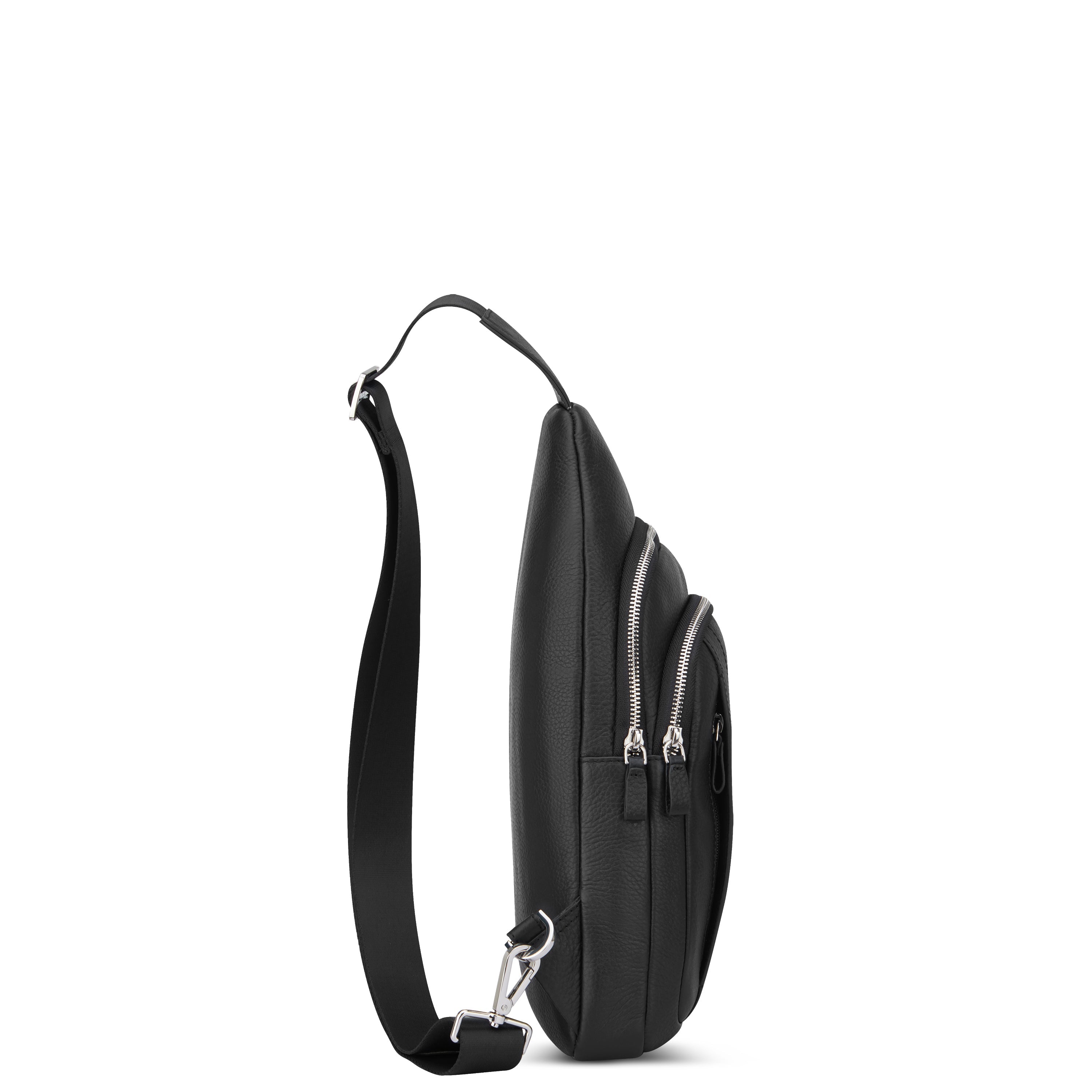 delsey-le-cuir-grain-holster-bag-schwarz-leder image 4