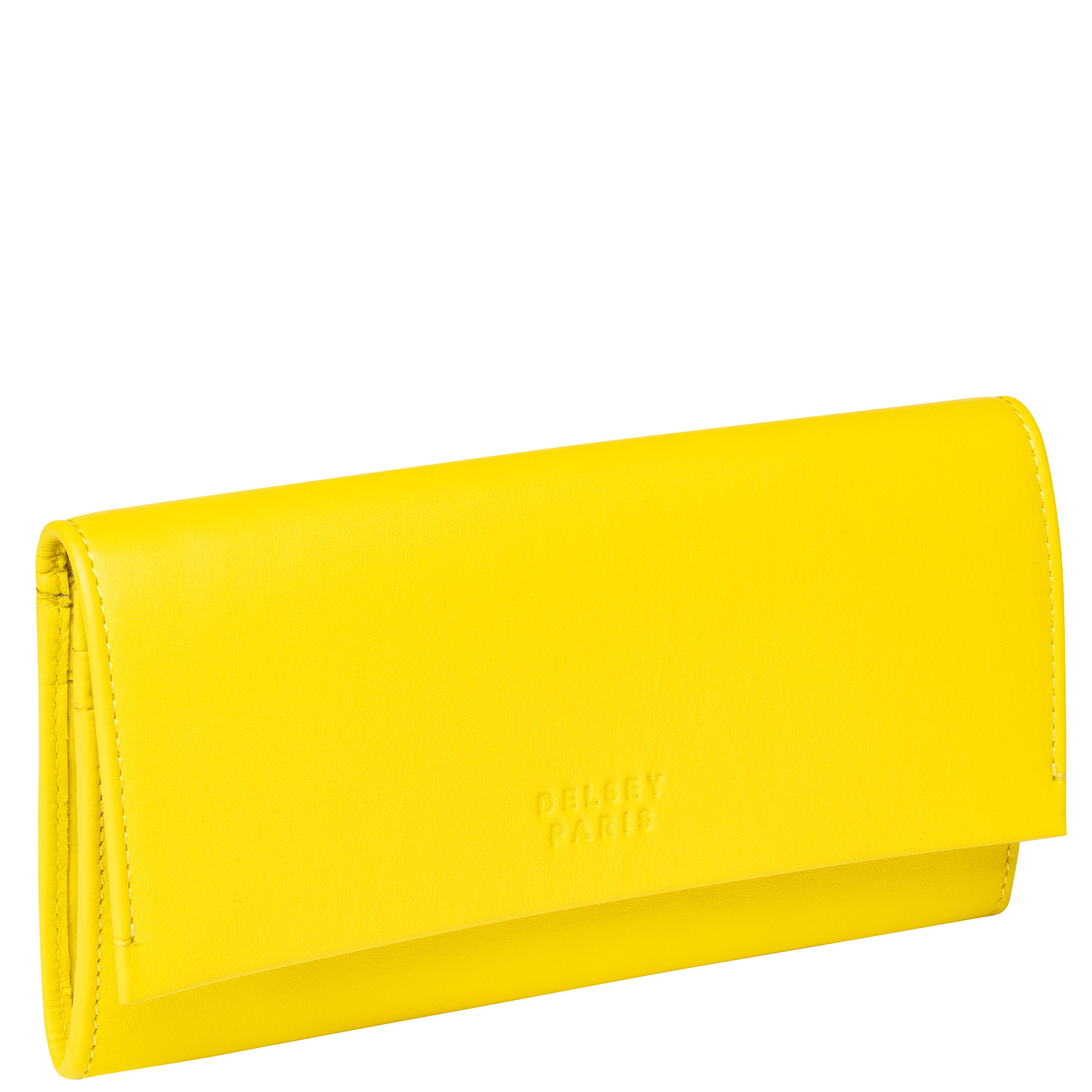 delsey-le-cuir-lisse-geldb-rse-gelb-leder-3 image 2
