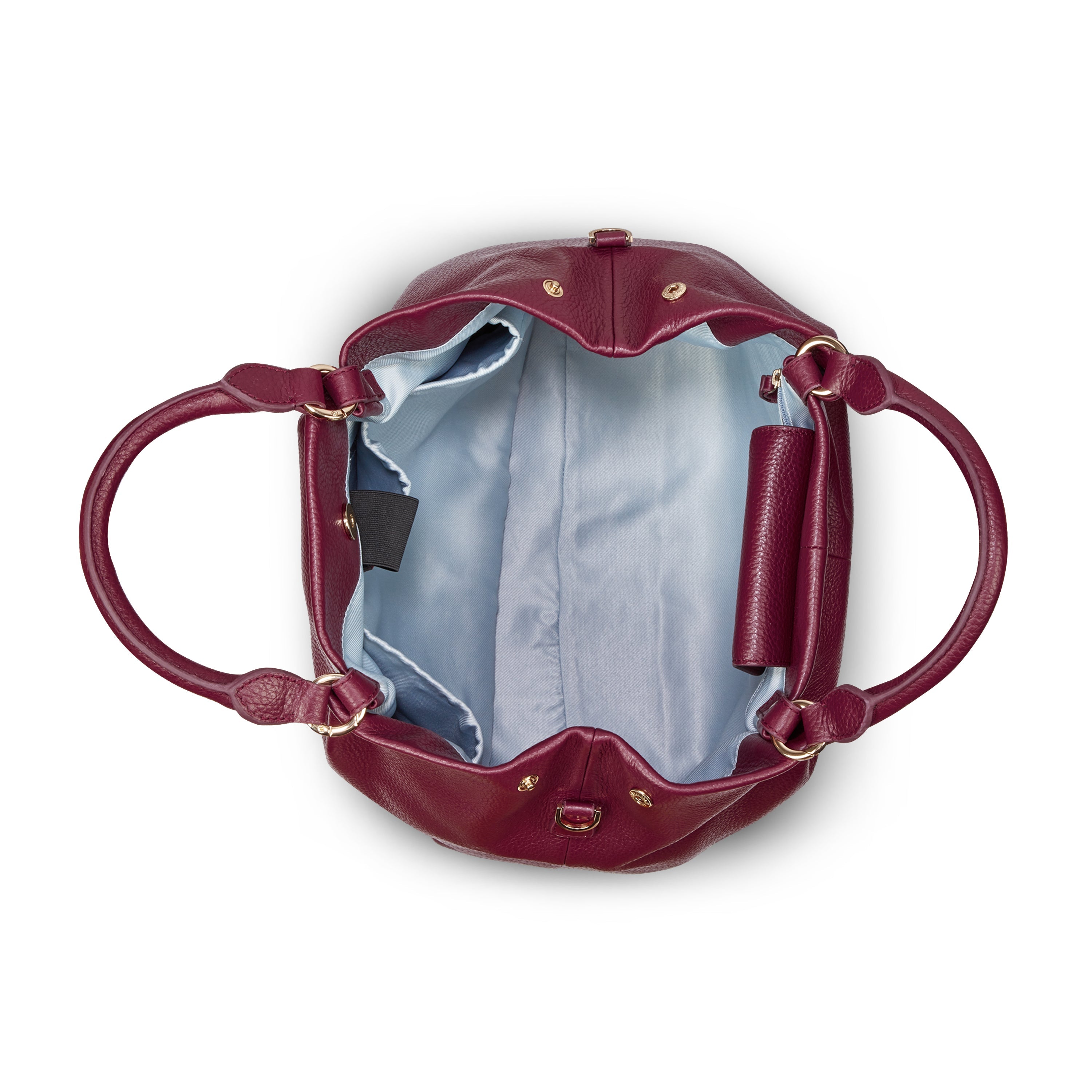 delsey-le-cuir-grain-handtasche-leder-bordeaux image 3